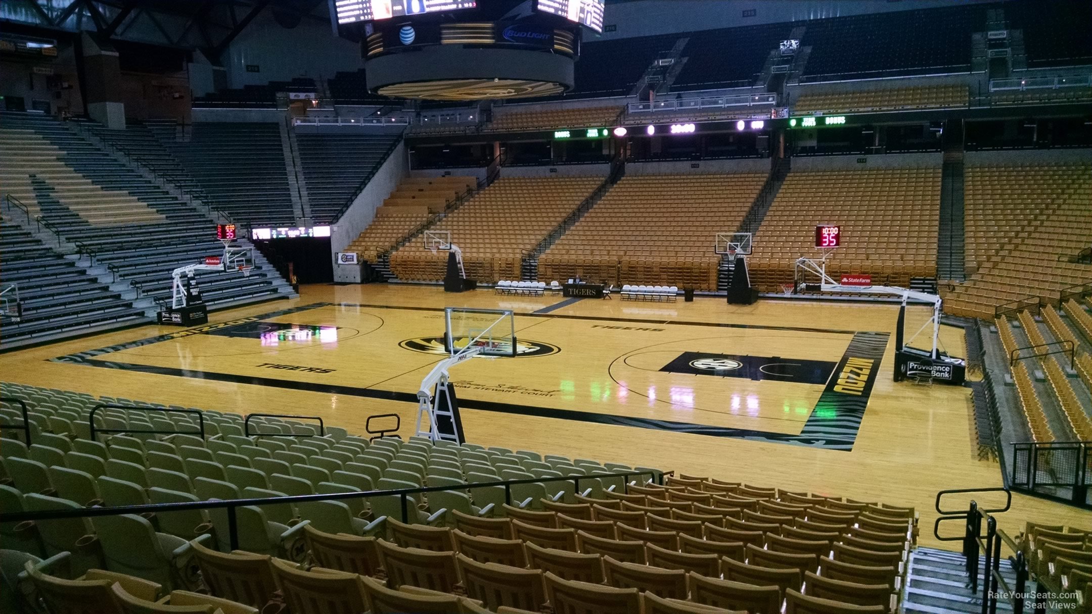 section 107, row 24 seat view  - mizzou arena