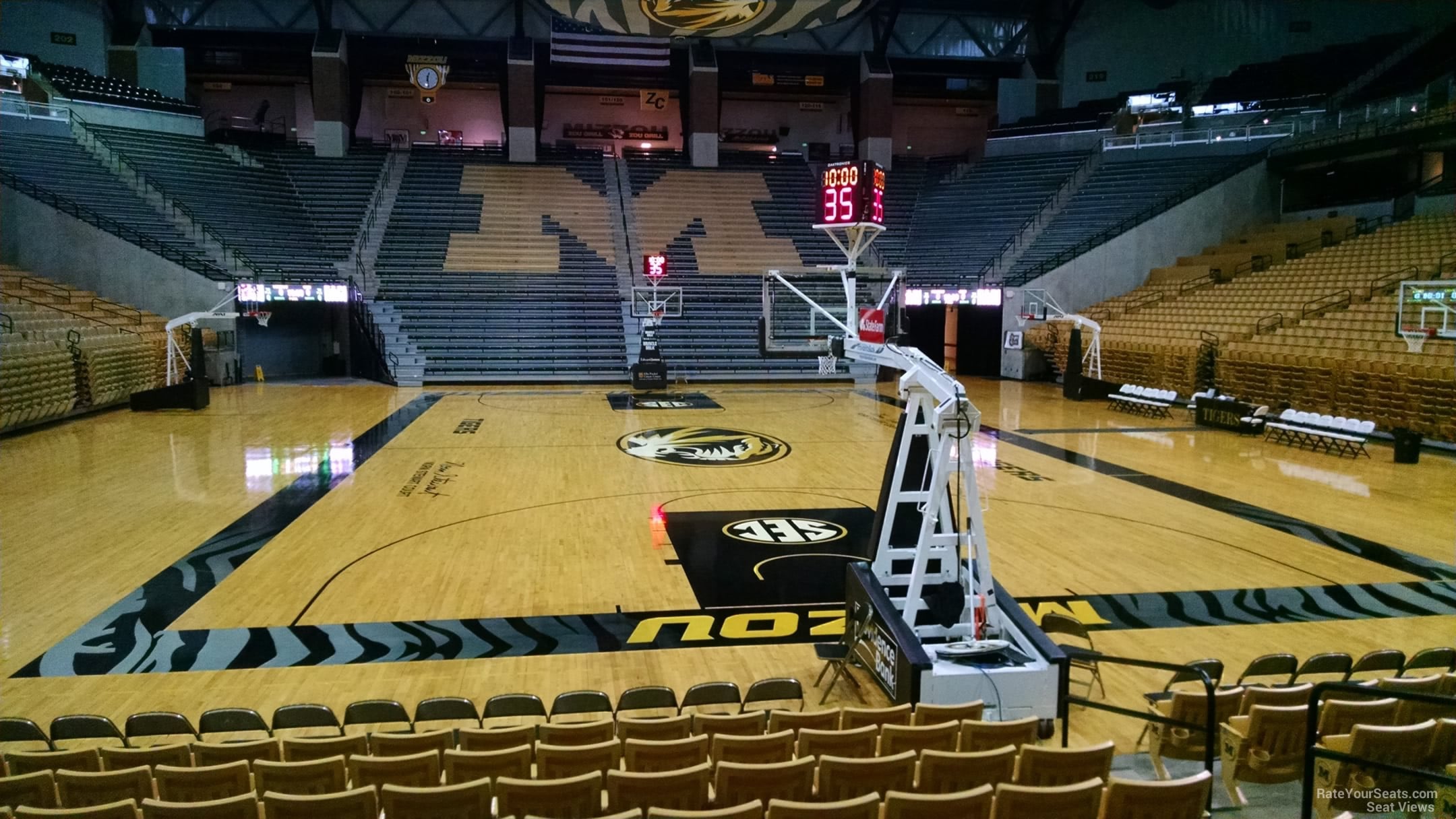 section 110, row 12 seat view  - mizzou arena