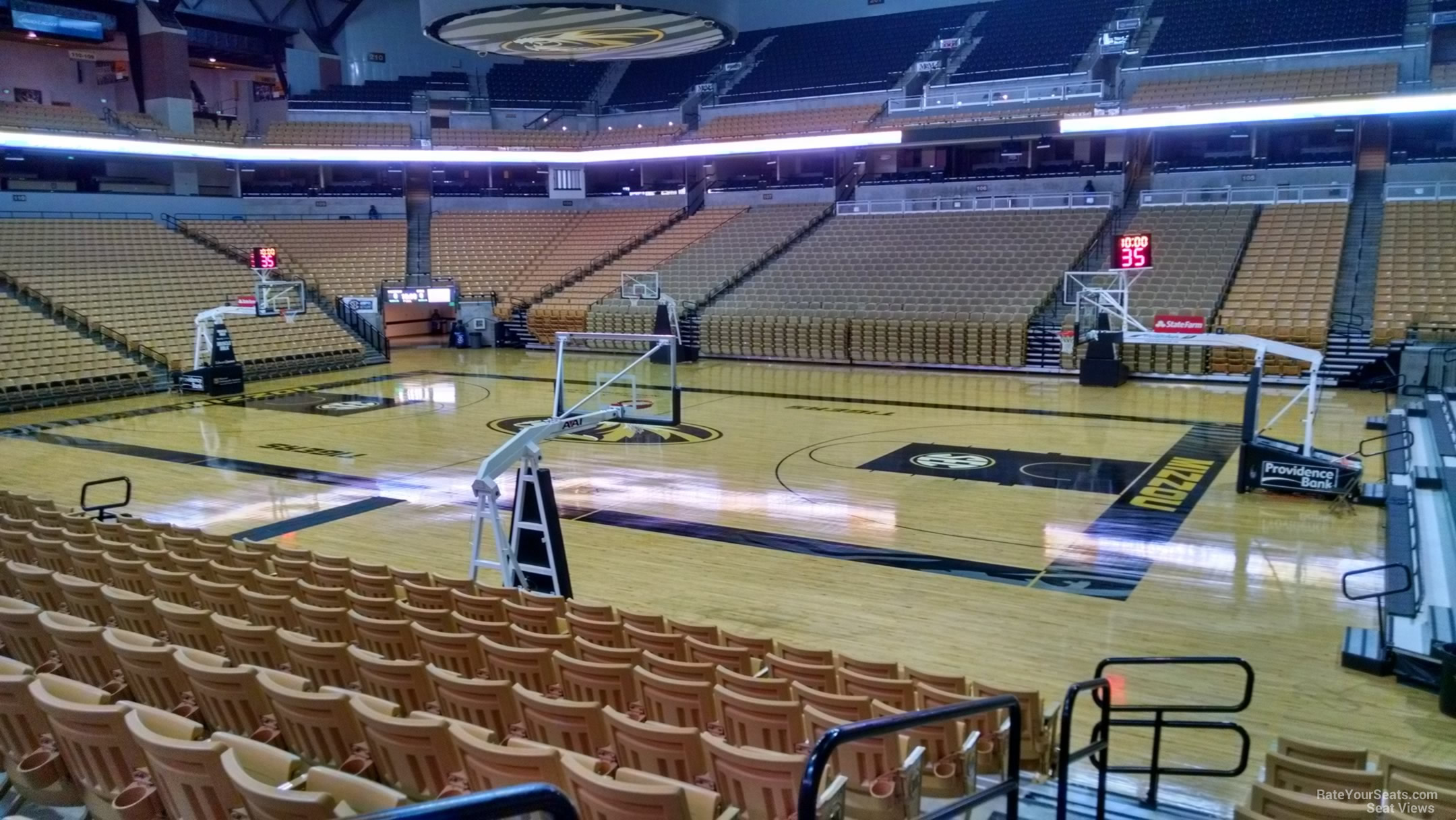 section 117, row 17 seat view  - mizzou arena