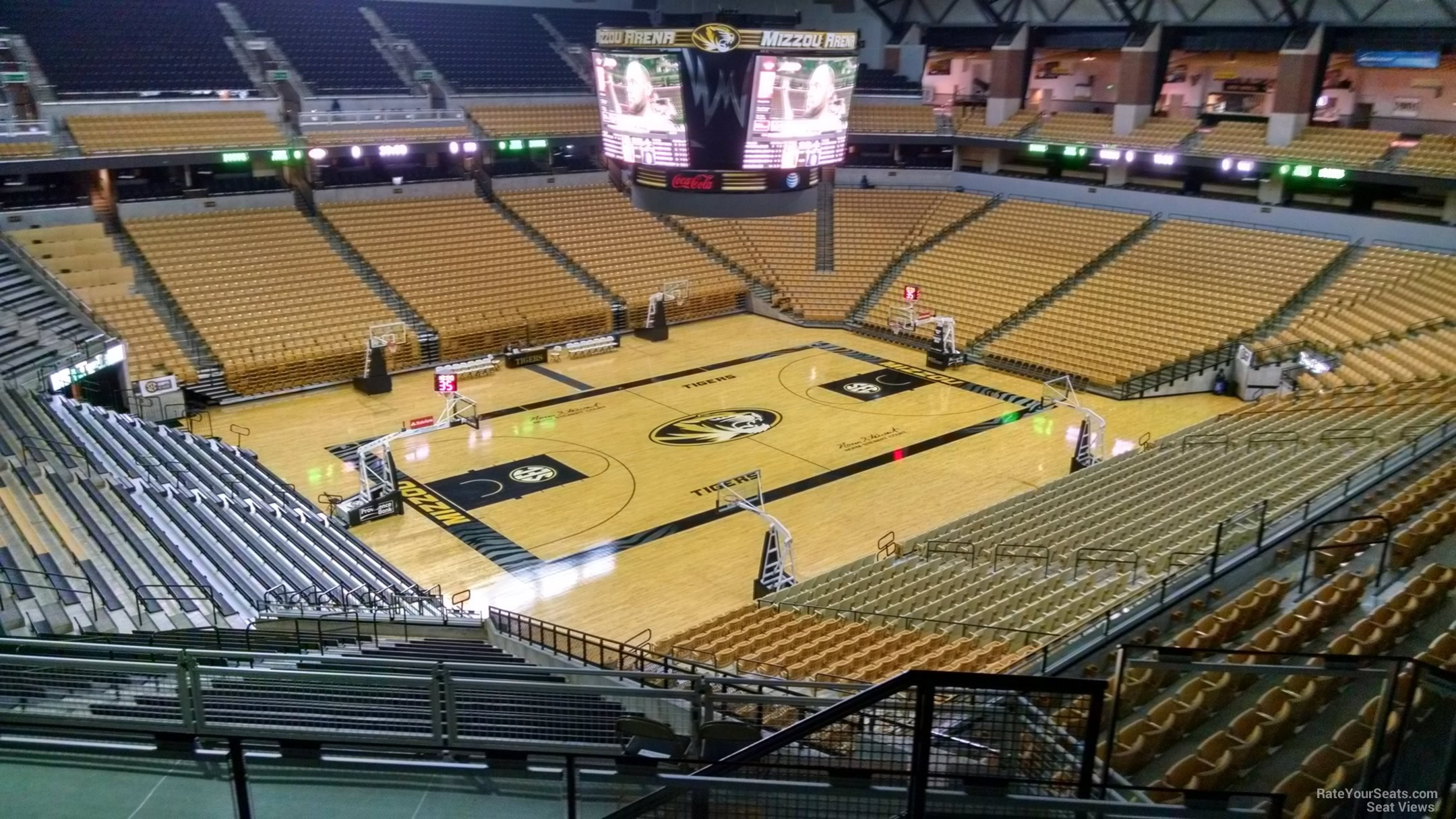 section 203, row 6 seat view  - mizzou arena