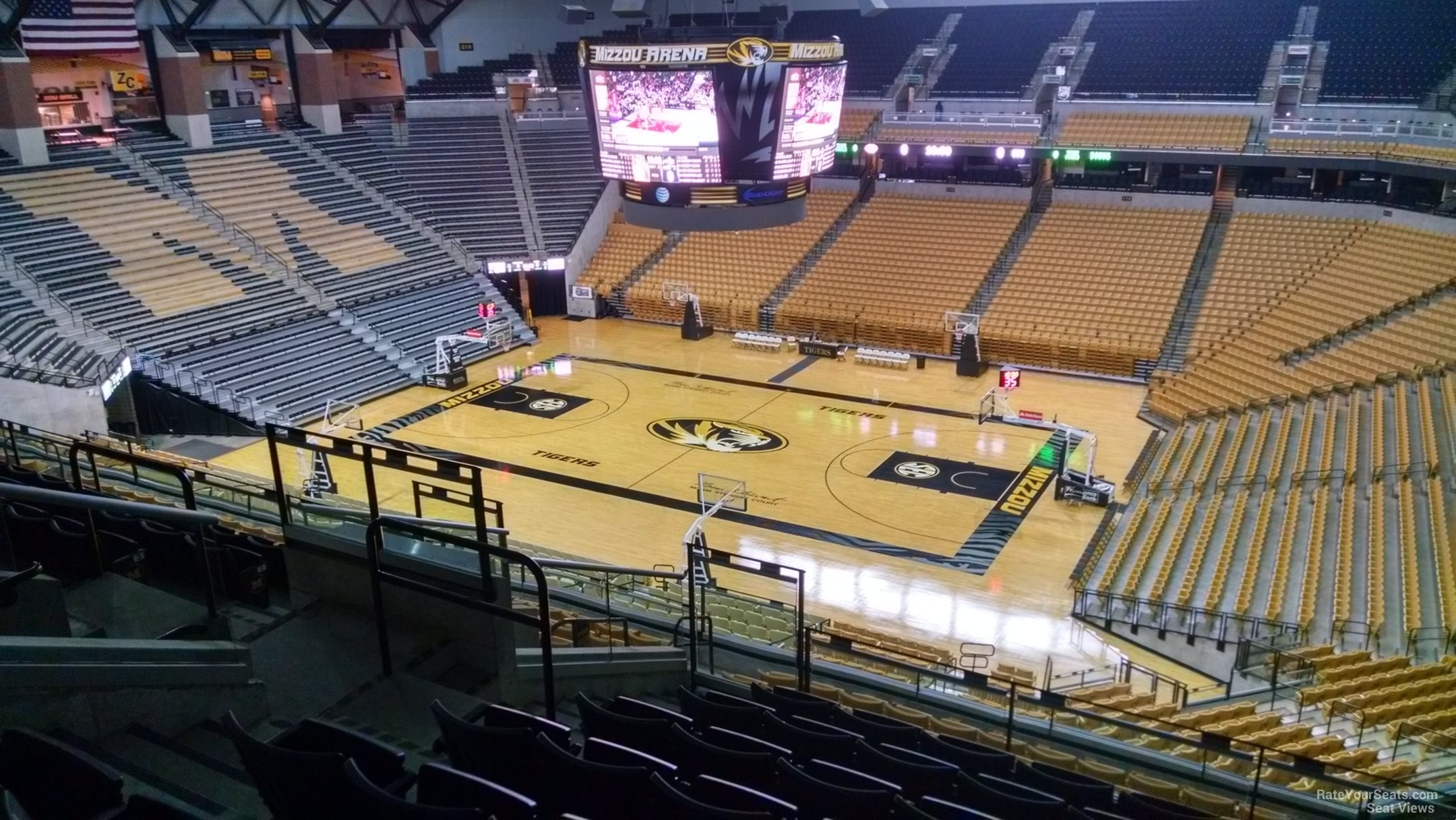 section 208, row 8 seat view  - mizzou arena