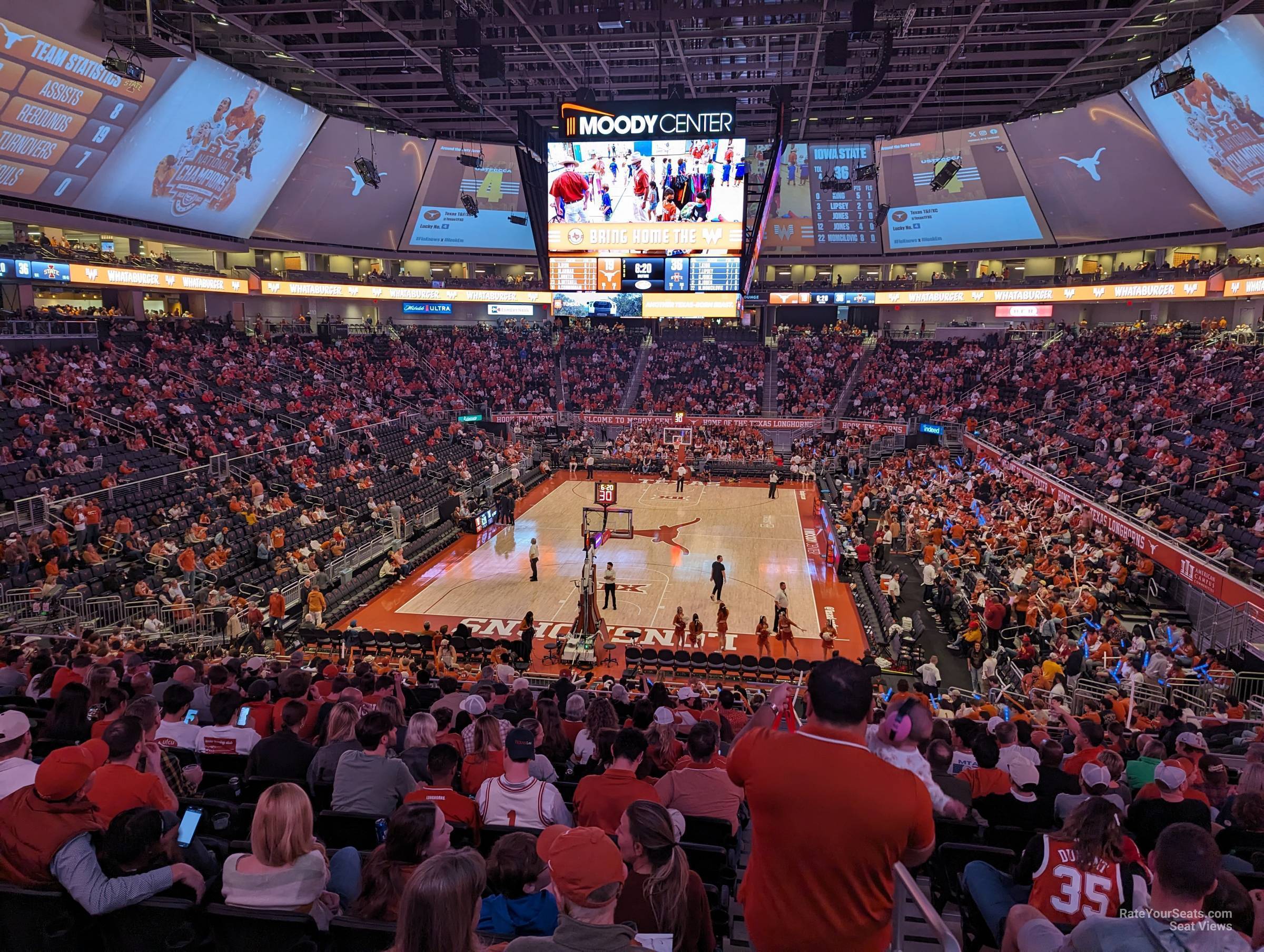 section 101 seat view  for basketball - moody center atx