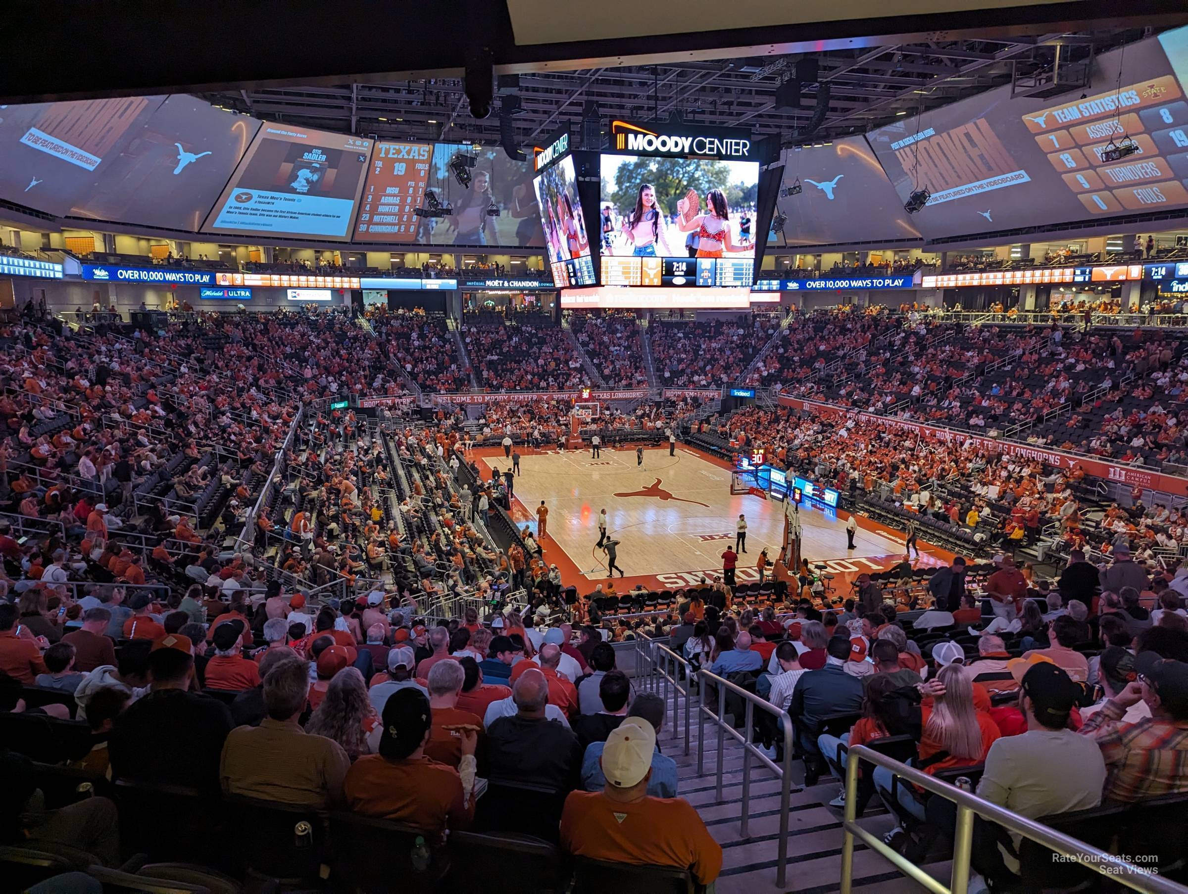 section 103 seat view  for basketball - moody center atx