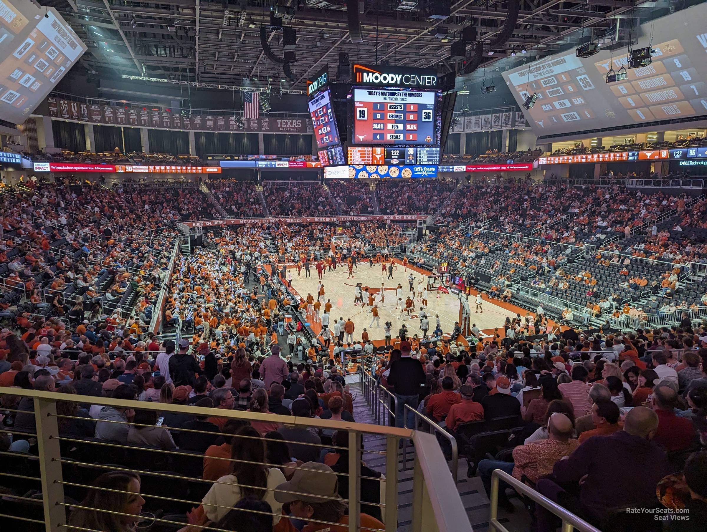 section 114 seat view  for basketball - moody center atx