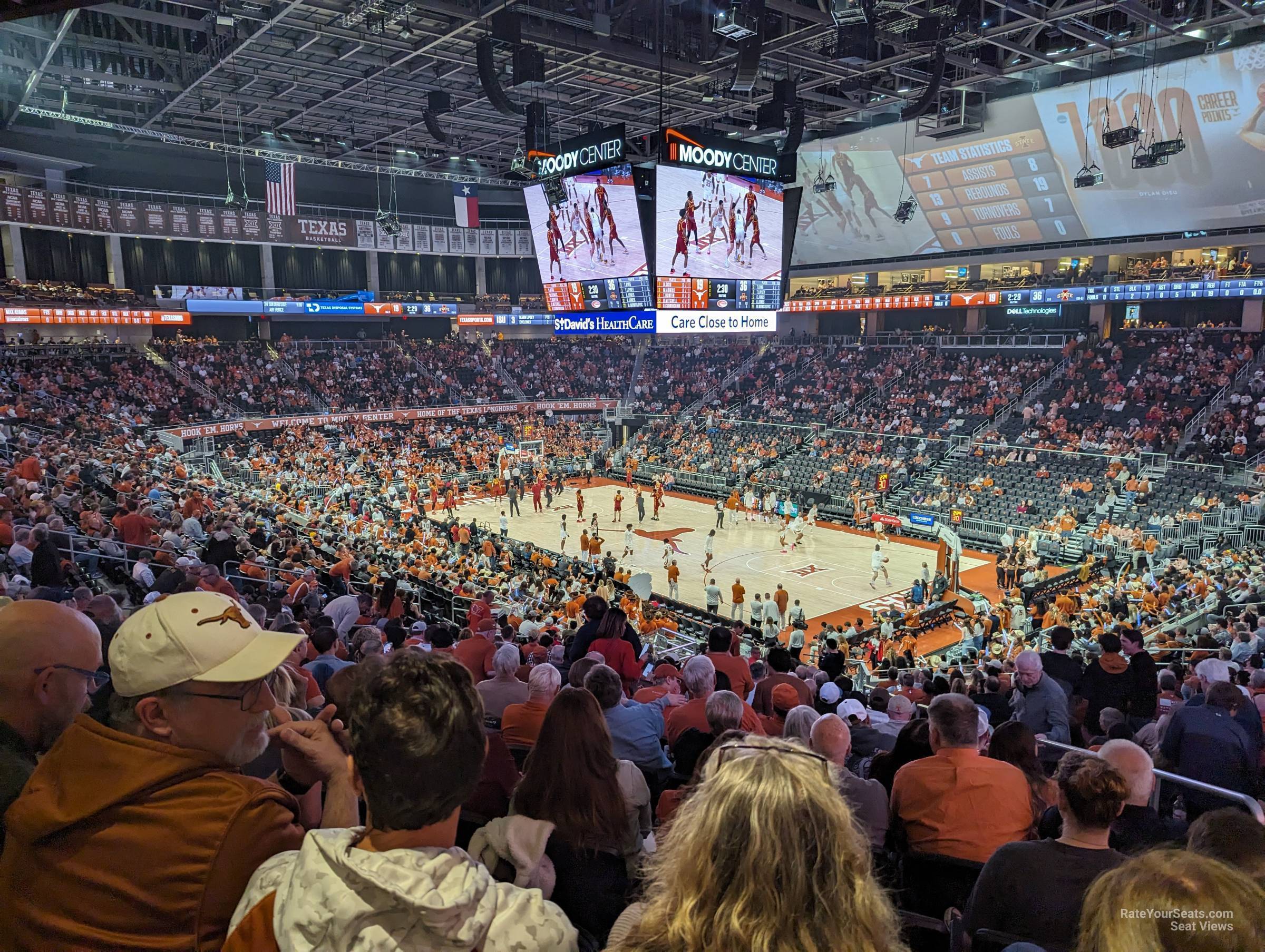 section 115 seat view  for basketball - moody center atx