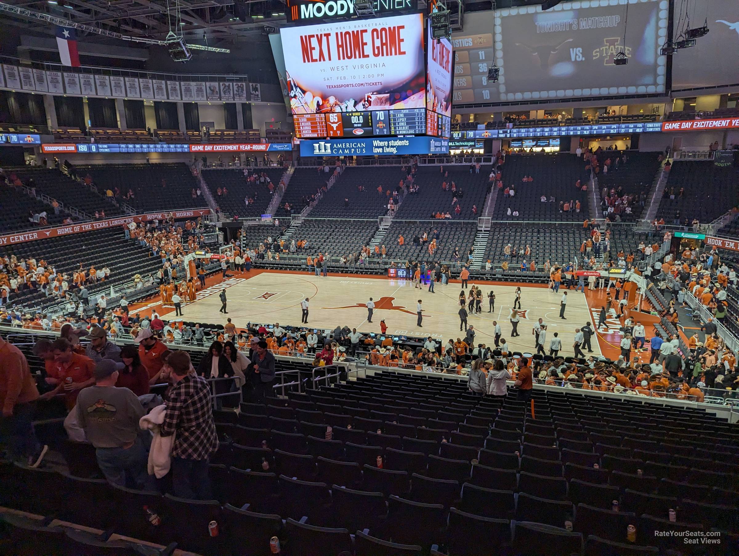 section 118 seat view  for basketball - moody center atx