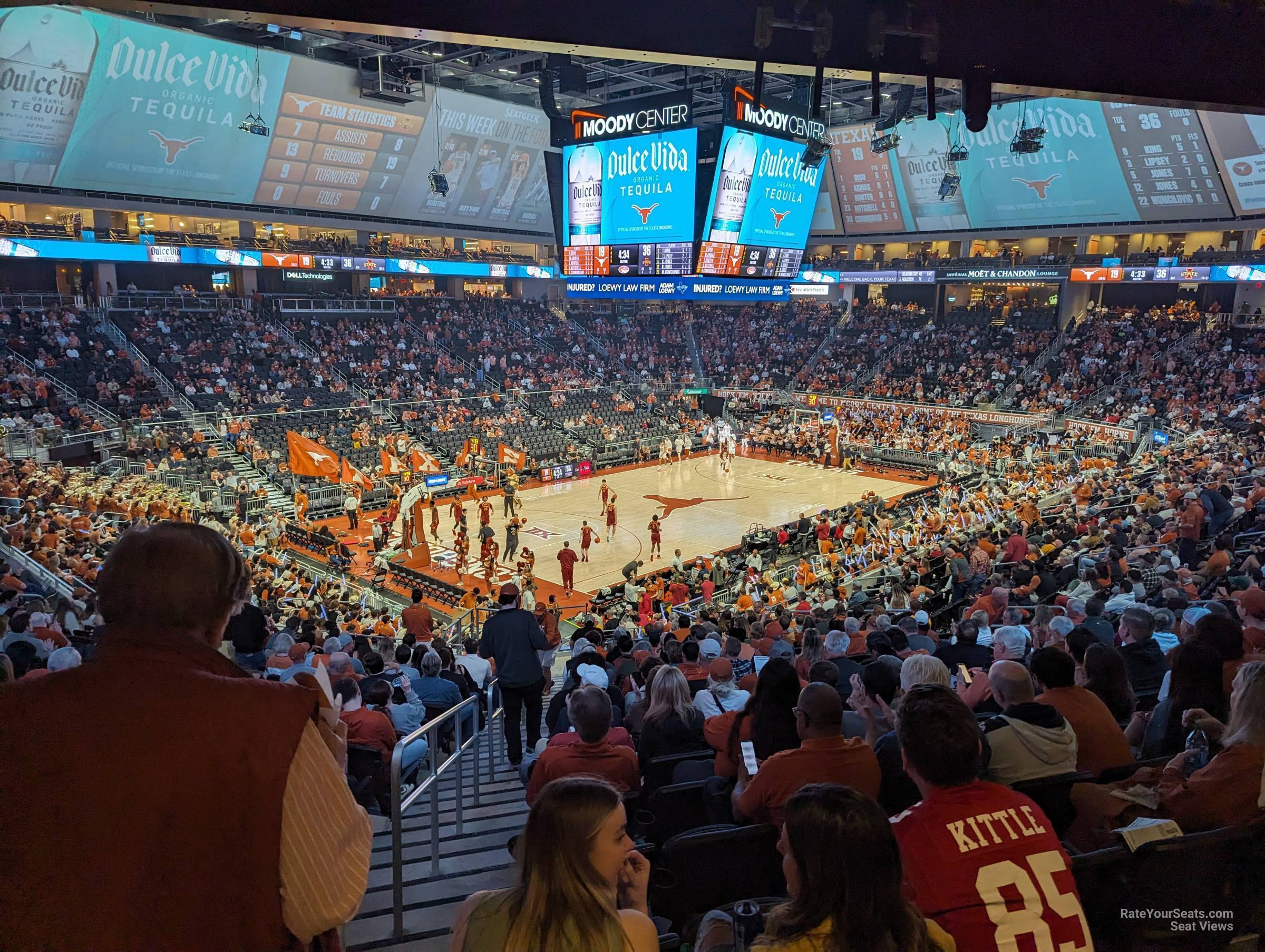 section 122 seat view  for basketball - moody center atx