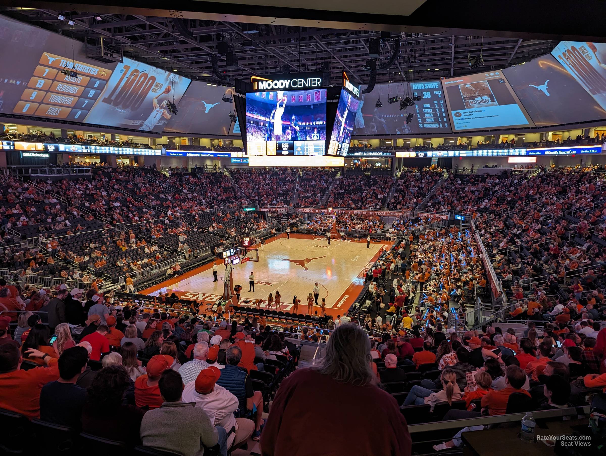 section 123 seat view  for basketball - moody center atx