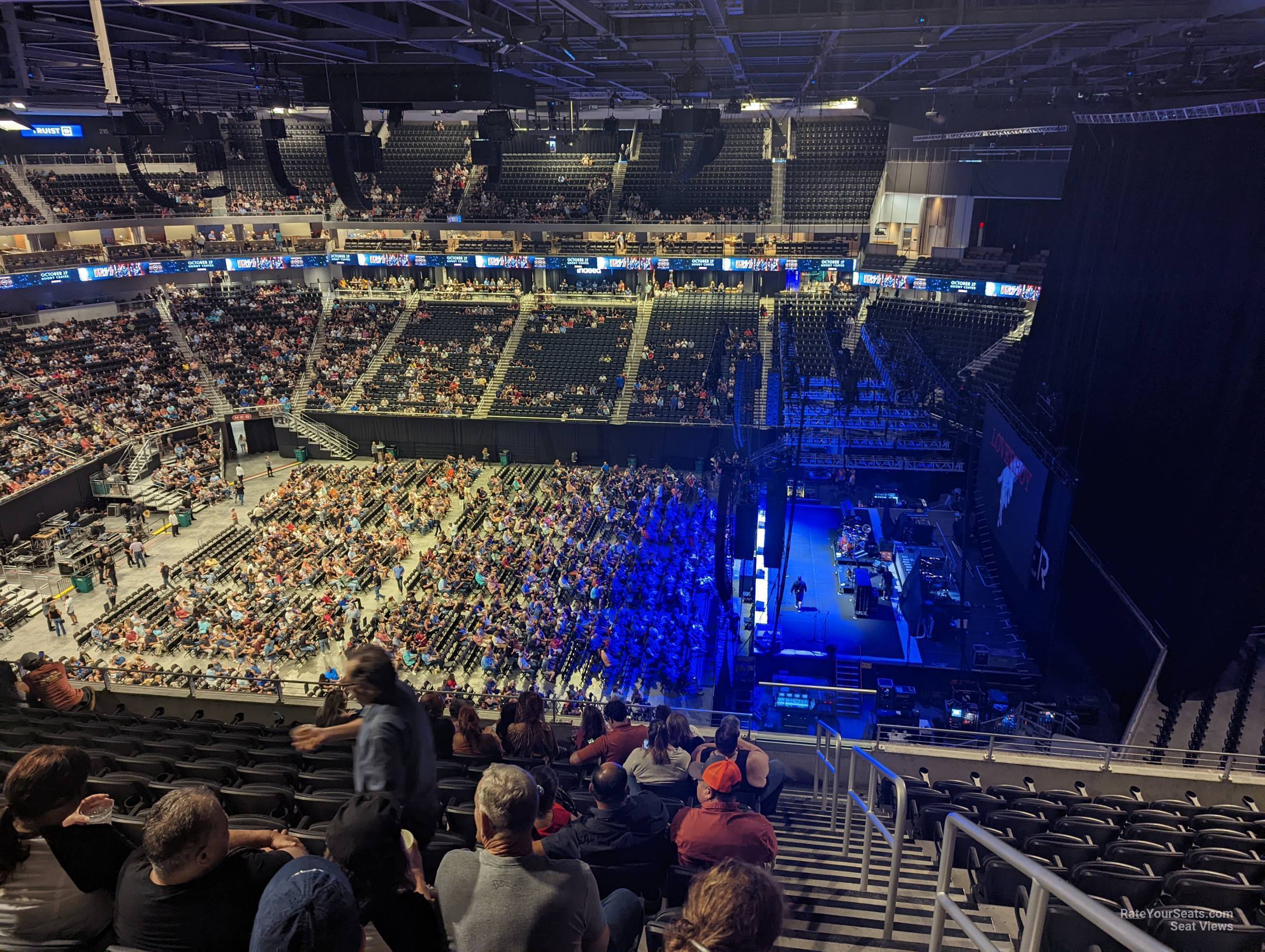 section 206, row k seat view  for concert - moody center atx