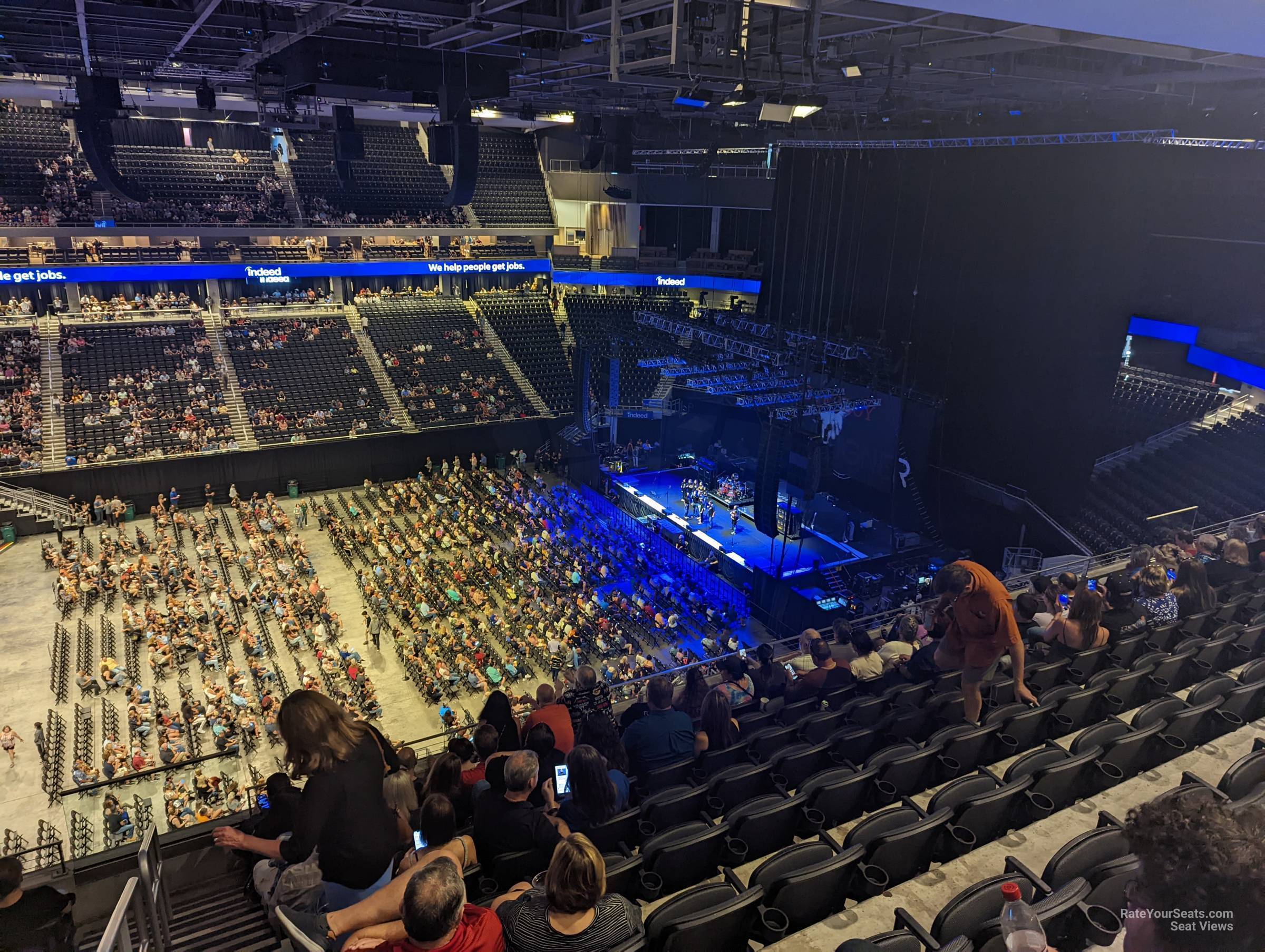 section 207, row k seat view  for concert - moody center atx