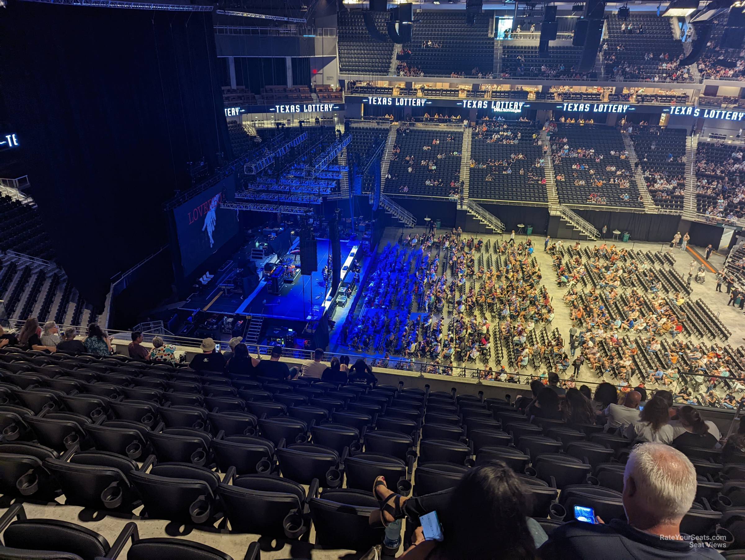 section 219, row k seat view  for concert - moody center atx