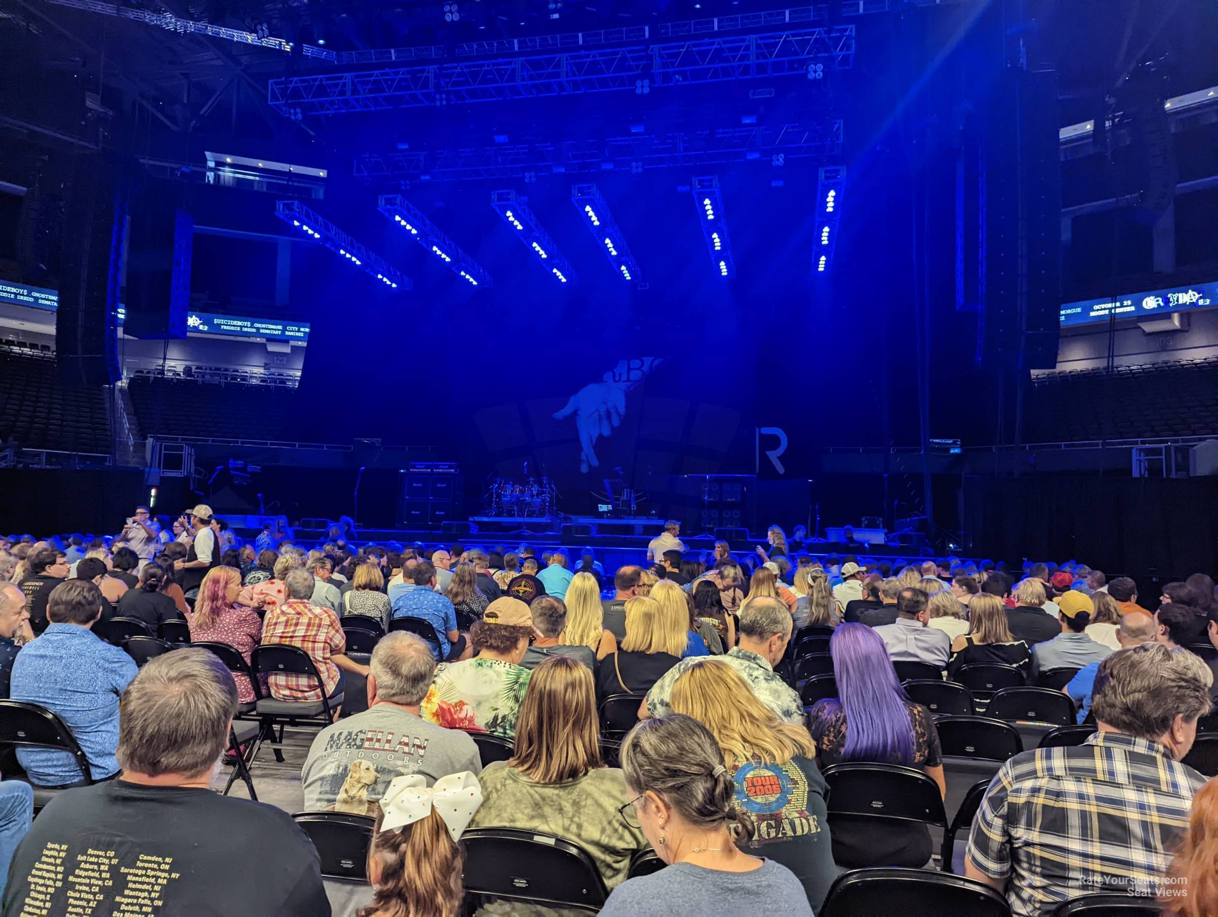 floor 2, row 18 seat view  for concert - moody center atx