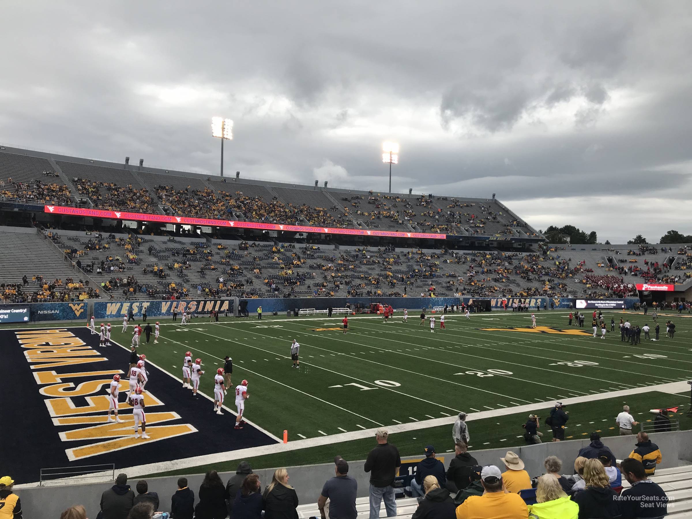 section 122, row 15 seat view  - mountaineer field