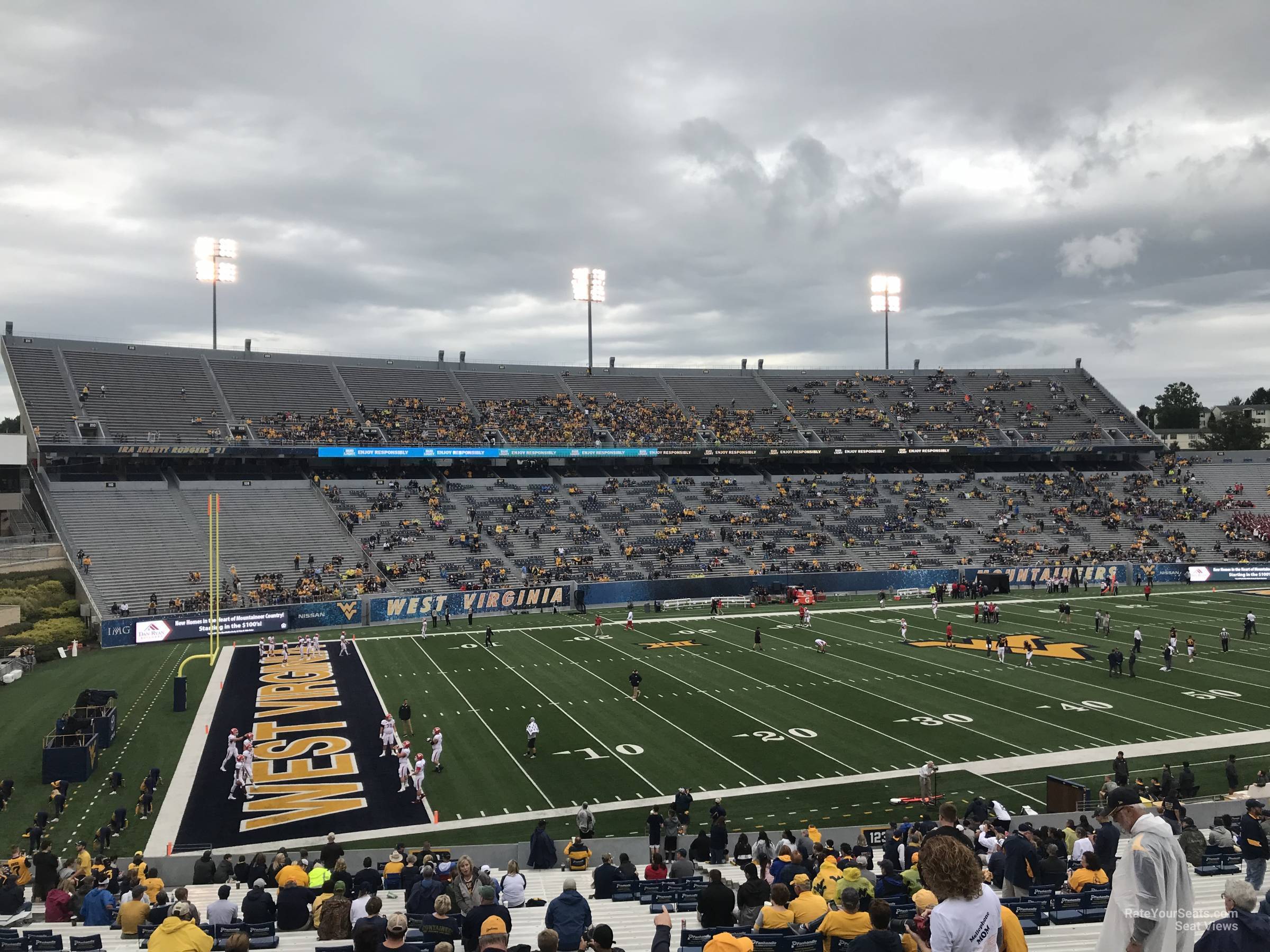 section 122, row 40 seat view  - mountaineer field