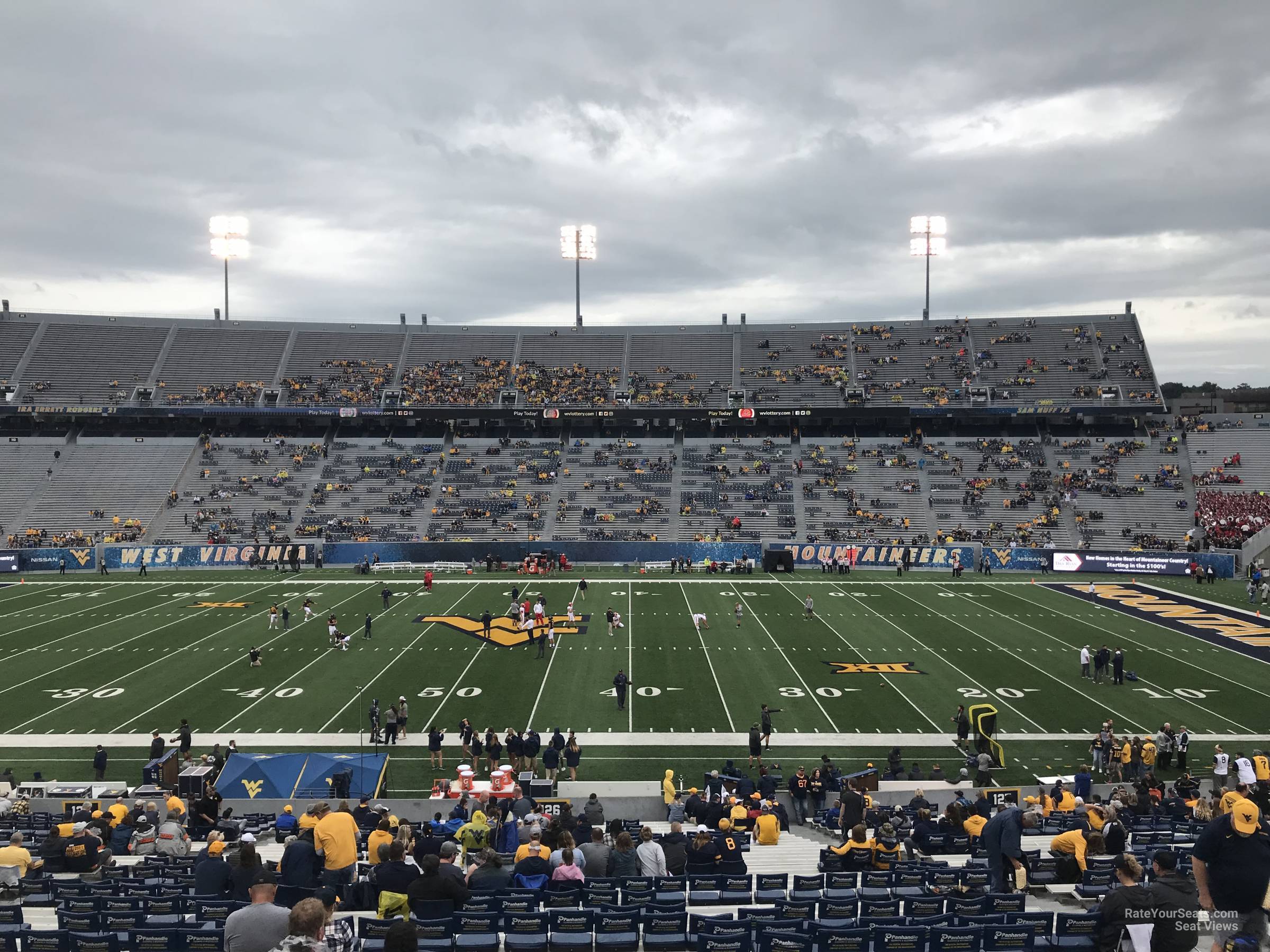 section 126, row 40 seat view  - mountaineer field