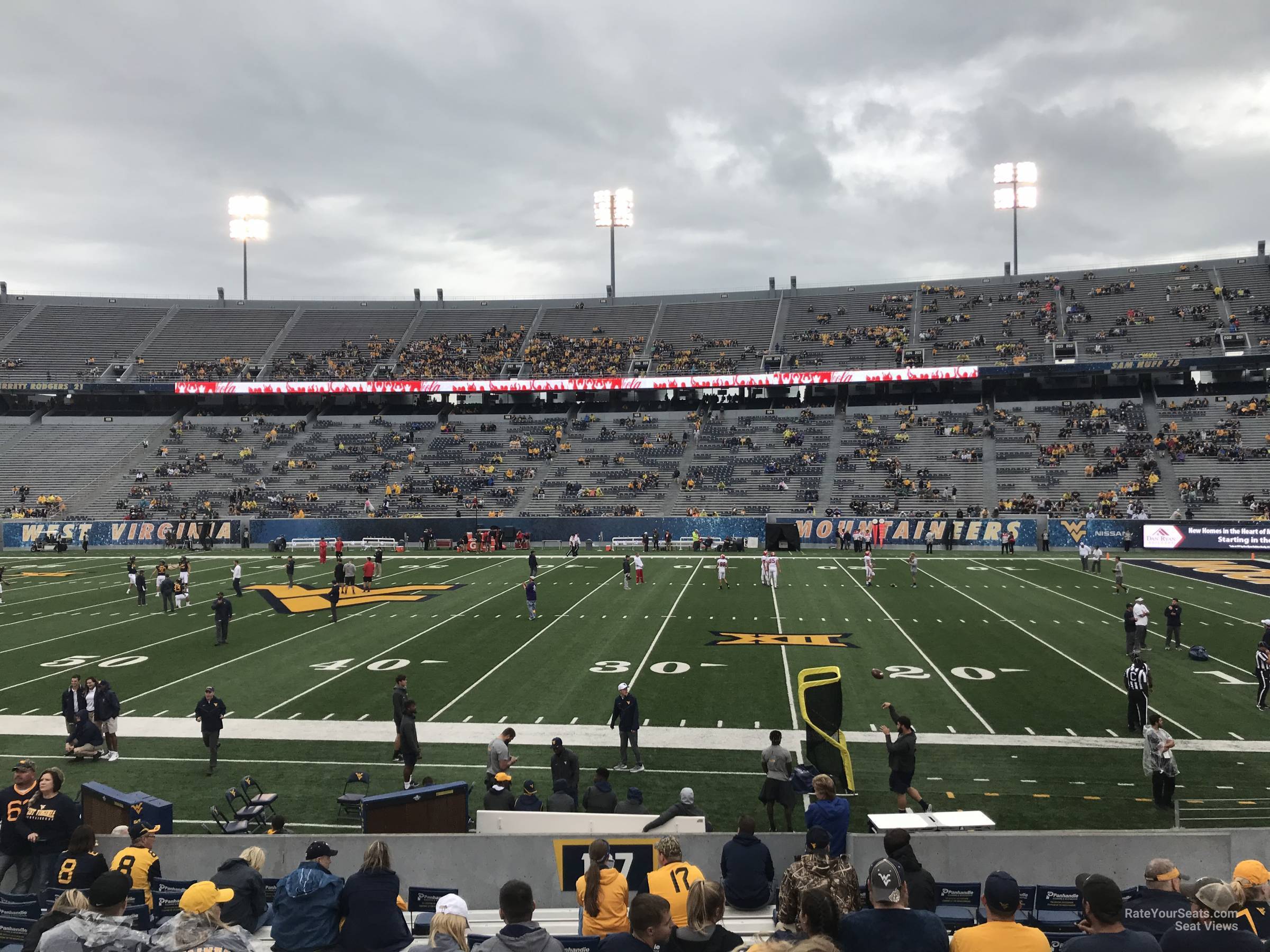 mountaineer field section 127 rateyourseats com mountaineer field seating chart