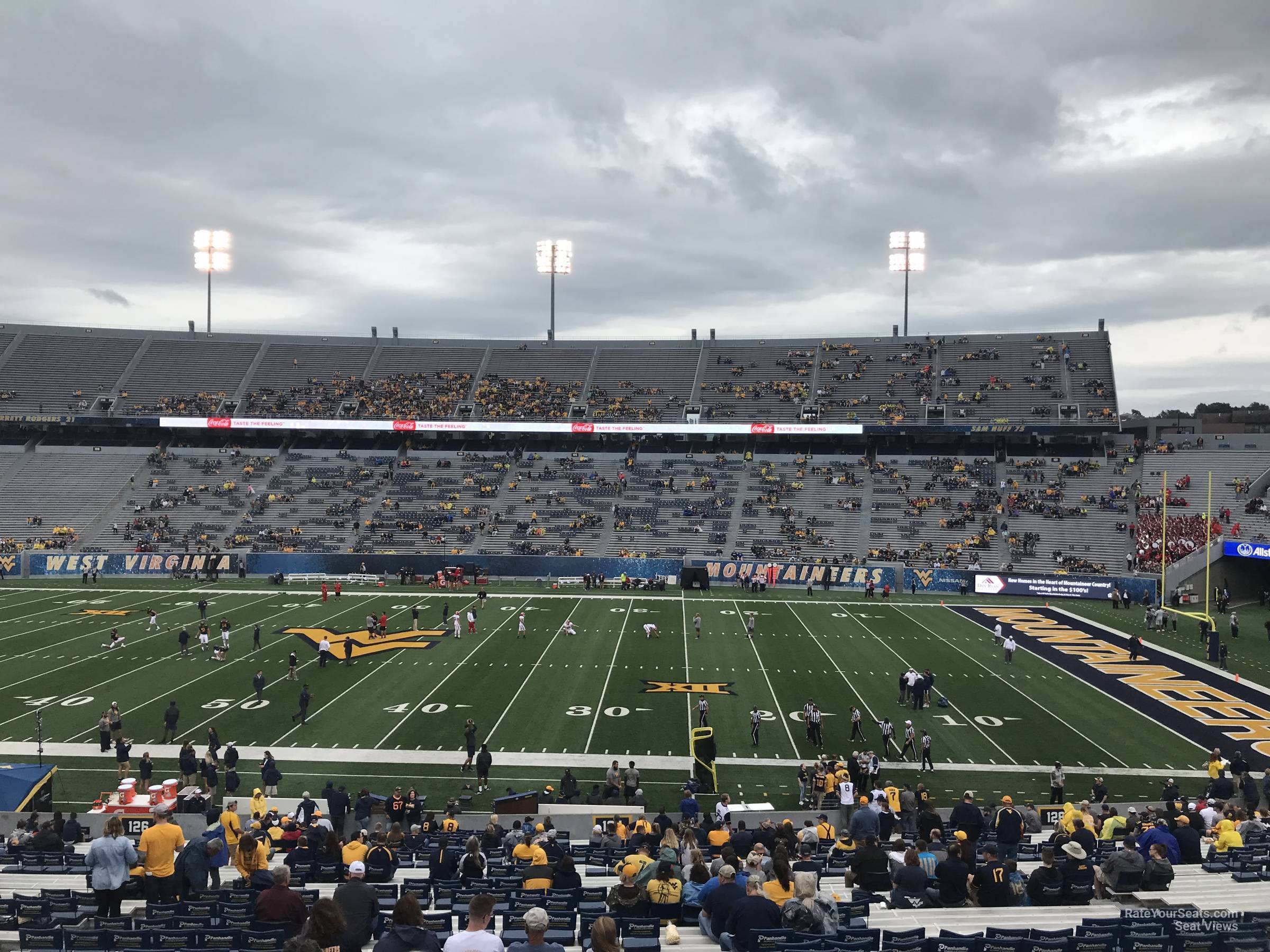 section 127, row 40 seat view  - mountaineer field