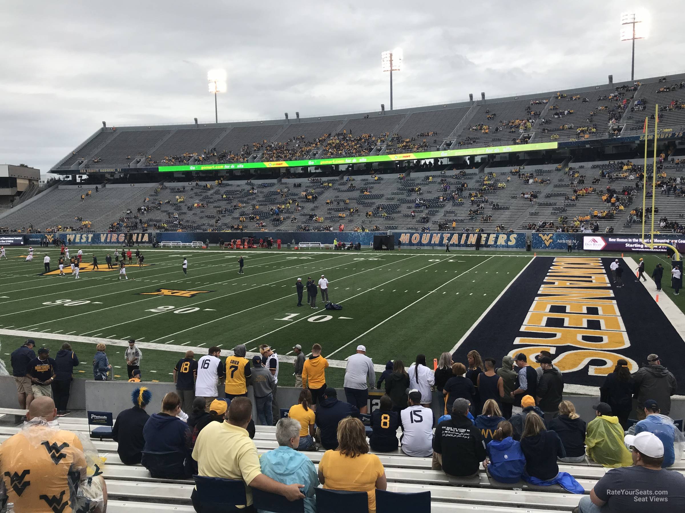 section 129, row 15 seat view  - mountaineer field