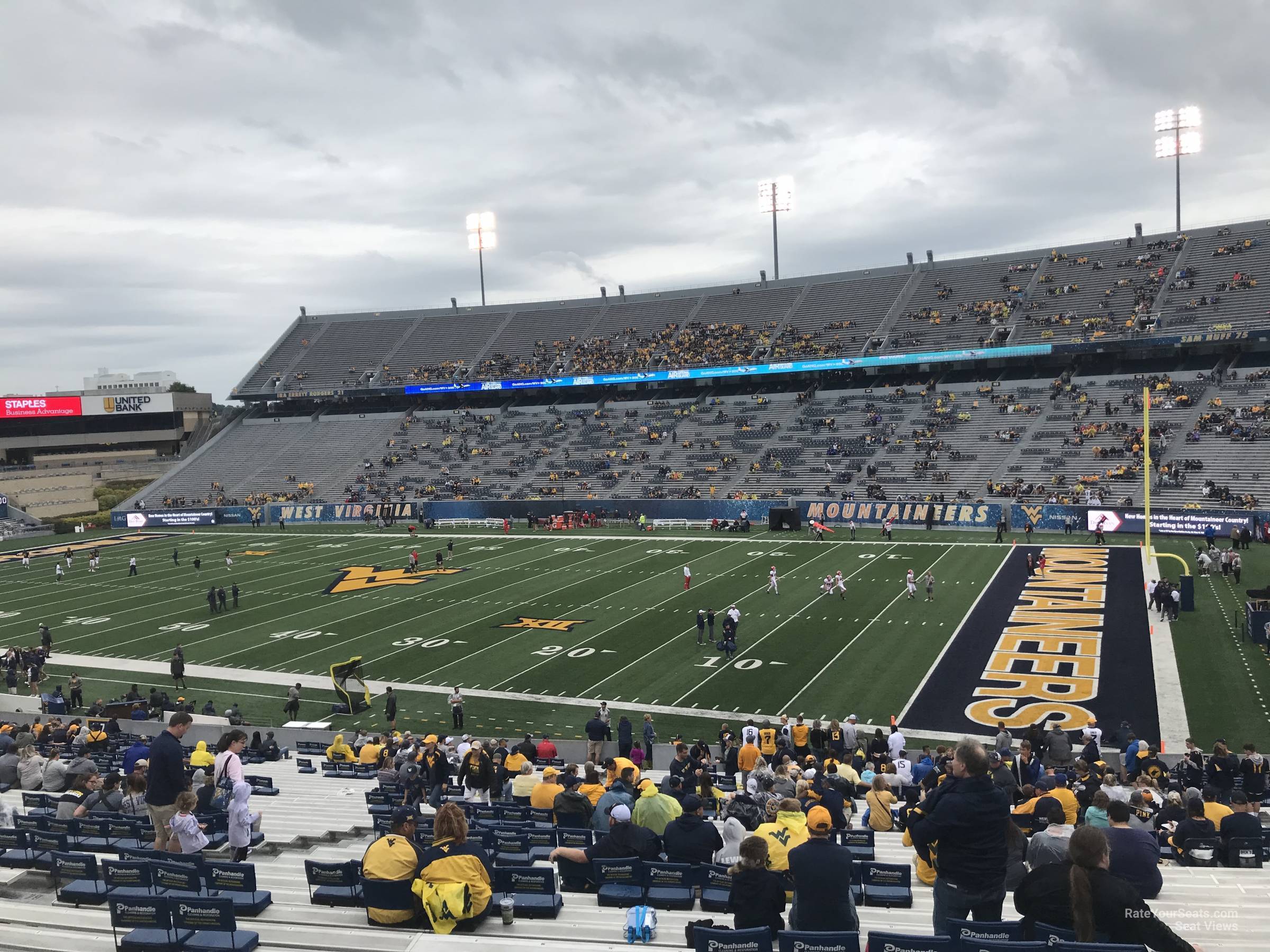 section 129, row 40 seat view  - mountaineer field