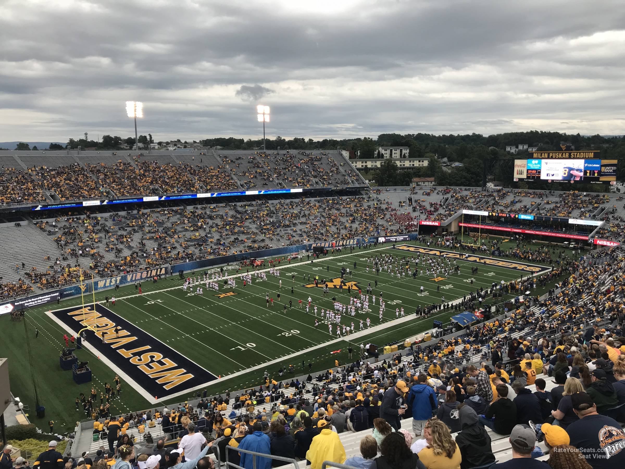 section 212, row 30 seat view  - mountaineer field