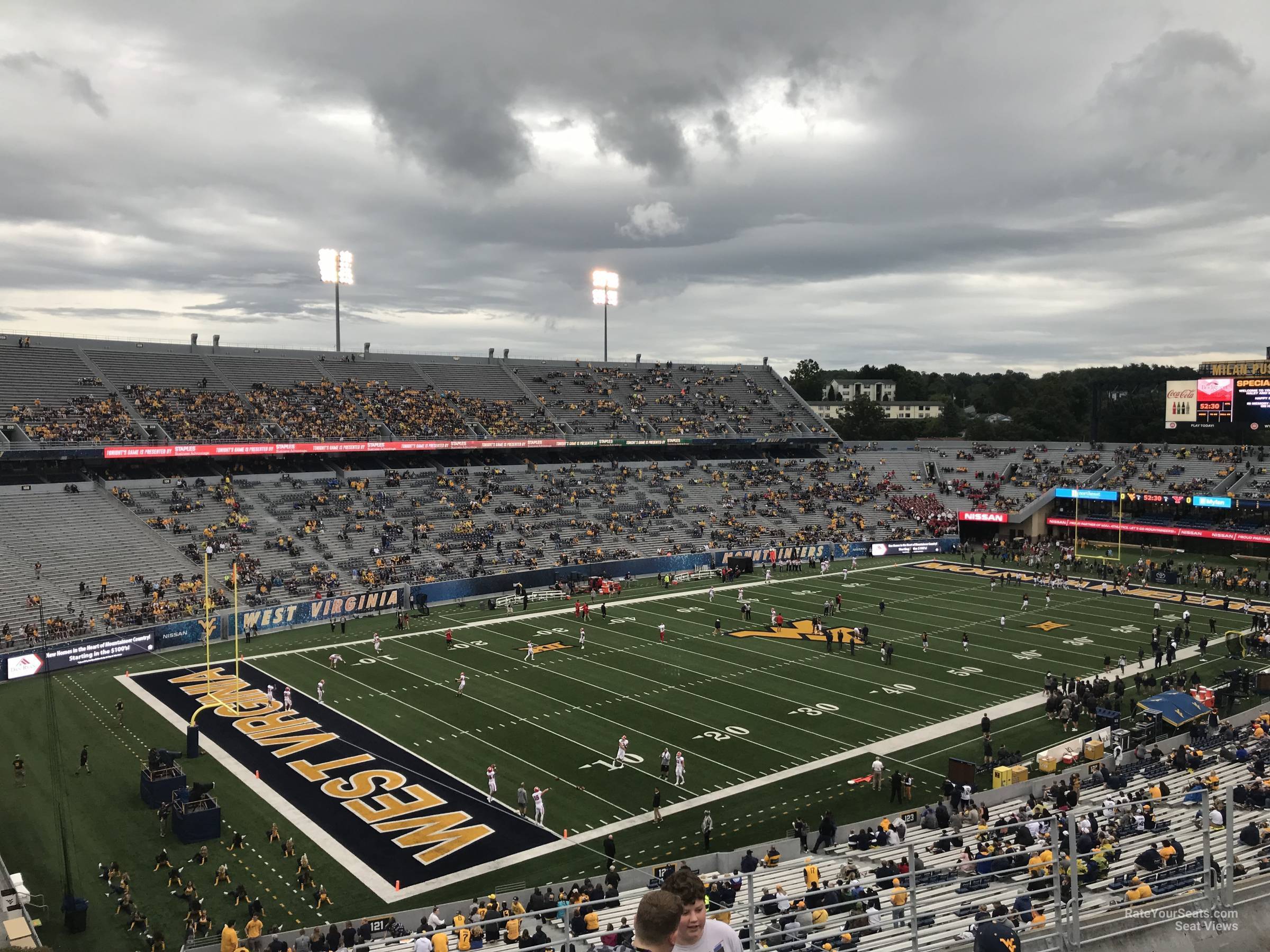 section 212, row 8 seat view  - mountaineer field