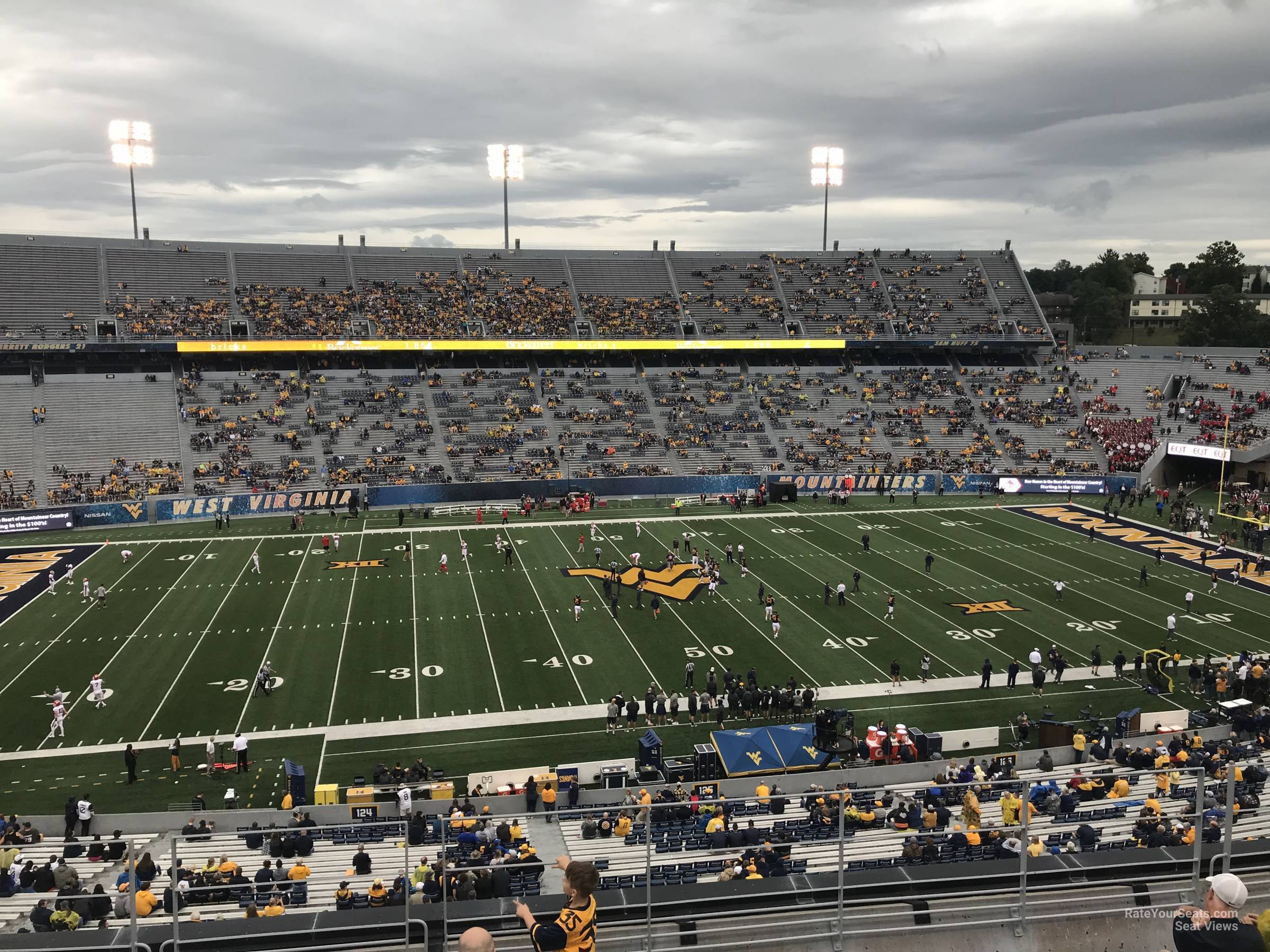 section 216, row 8 seat view  - mountaineer field