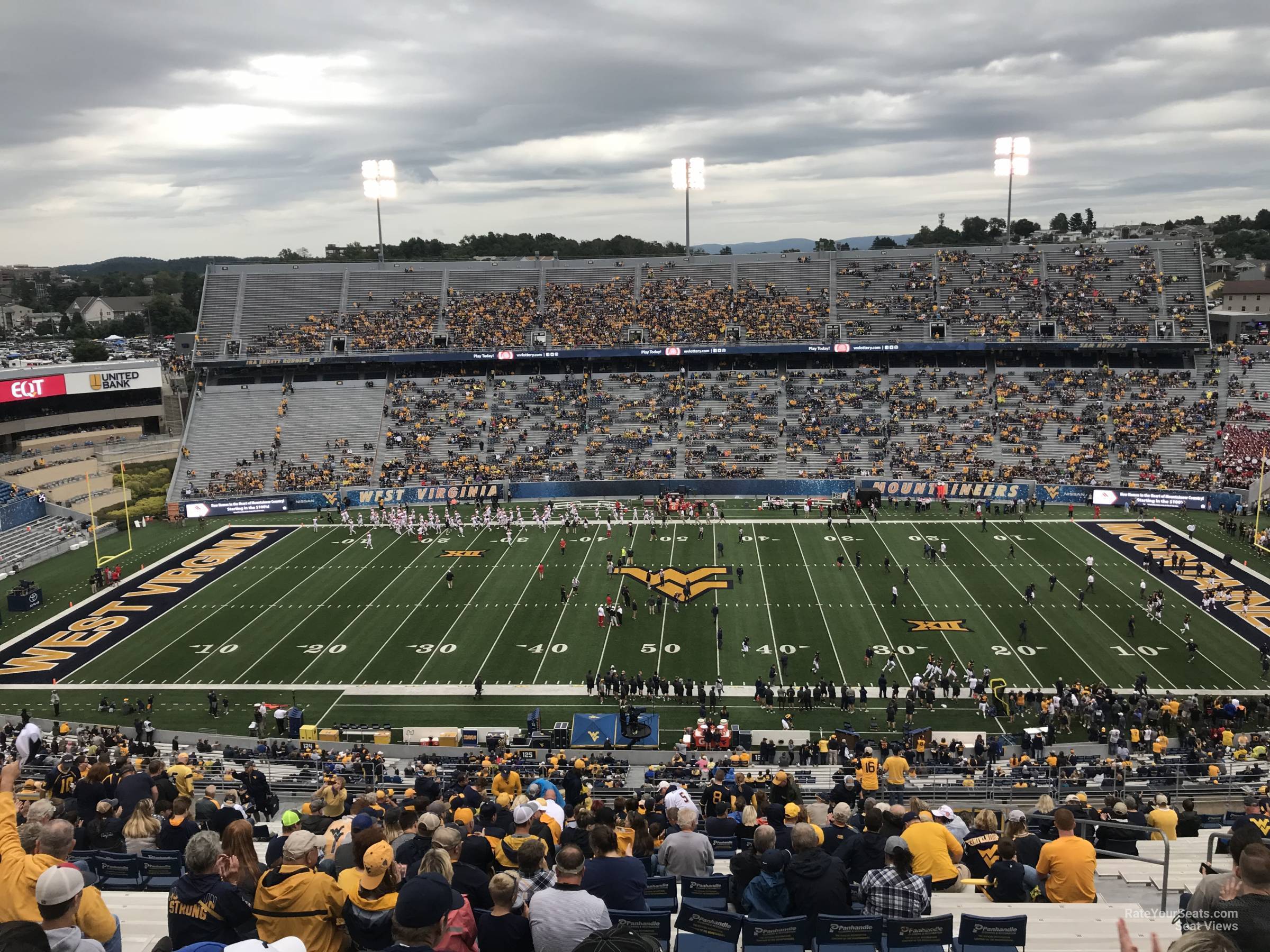 section 217, row 30 seat view  - mountaineer field