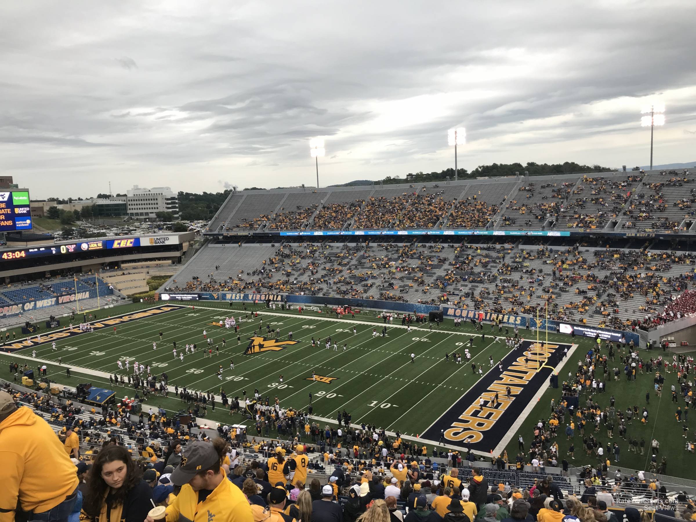 section 221, row 30 seat view  - mountaineer field