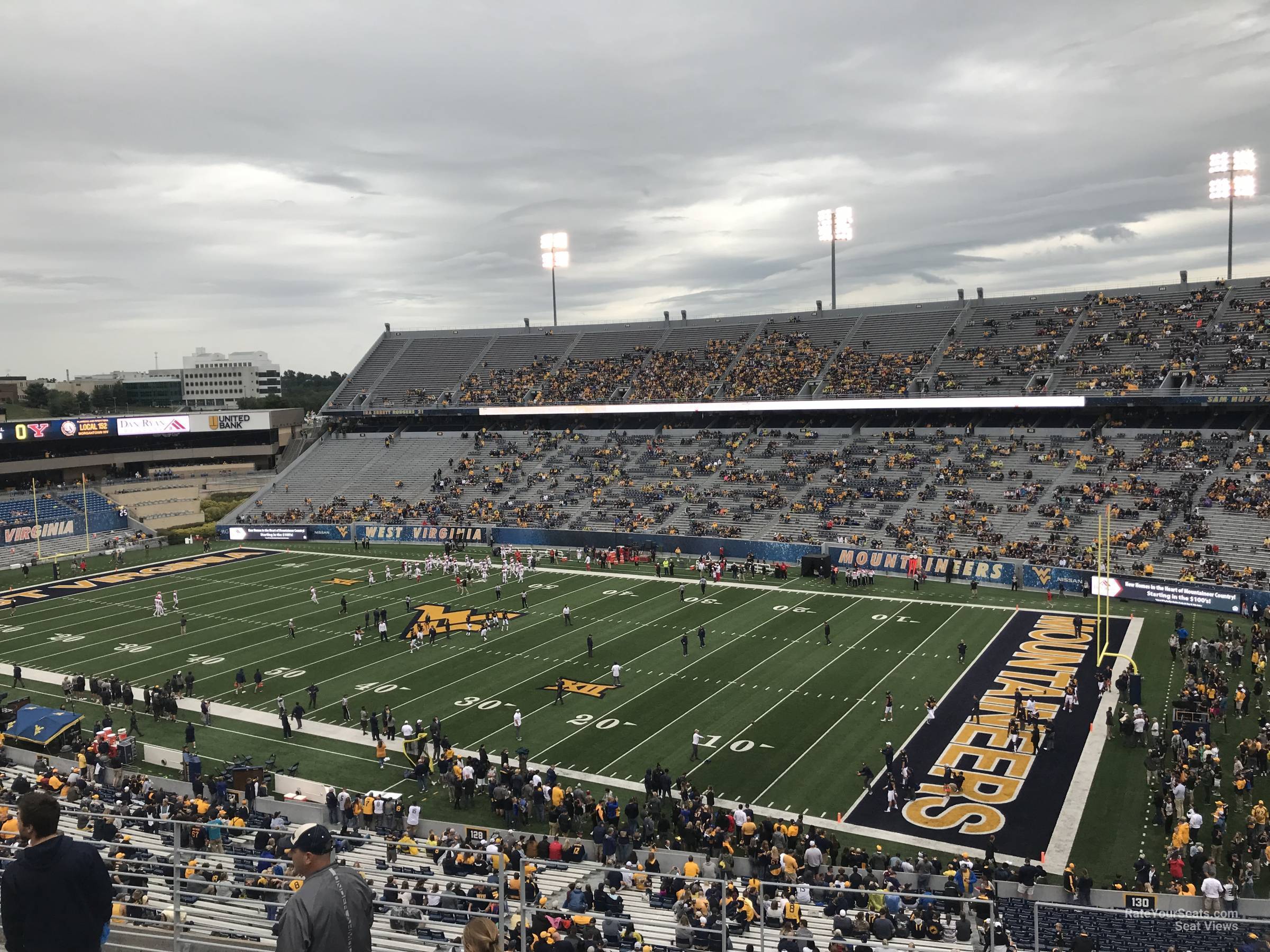 section 221, row 8 seat view  - mountaineer field
