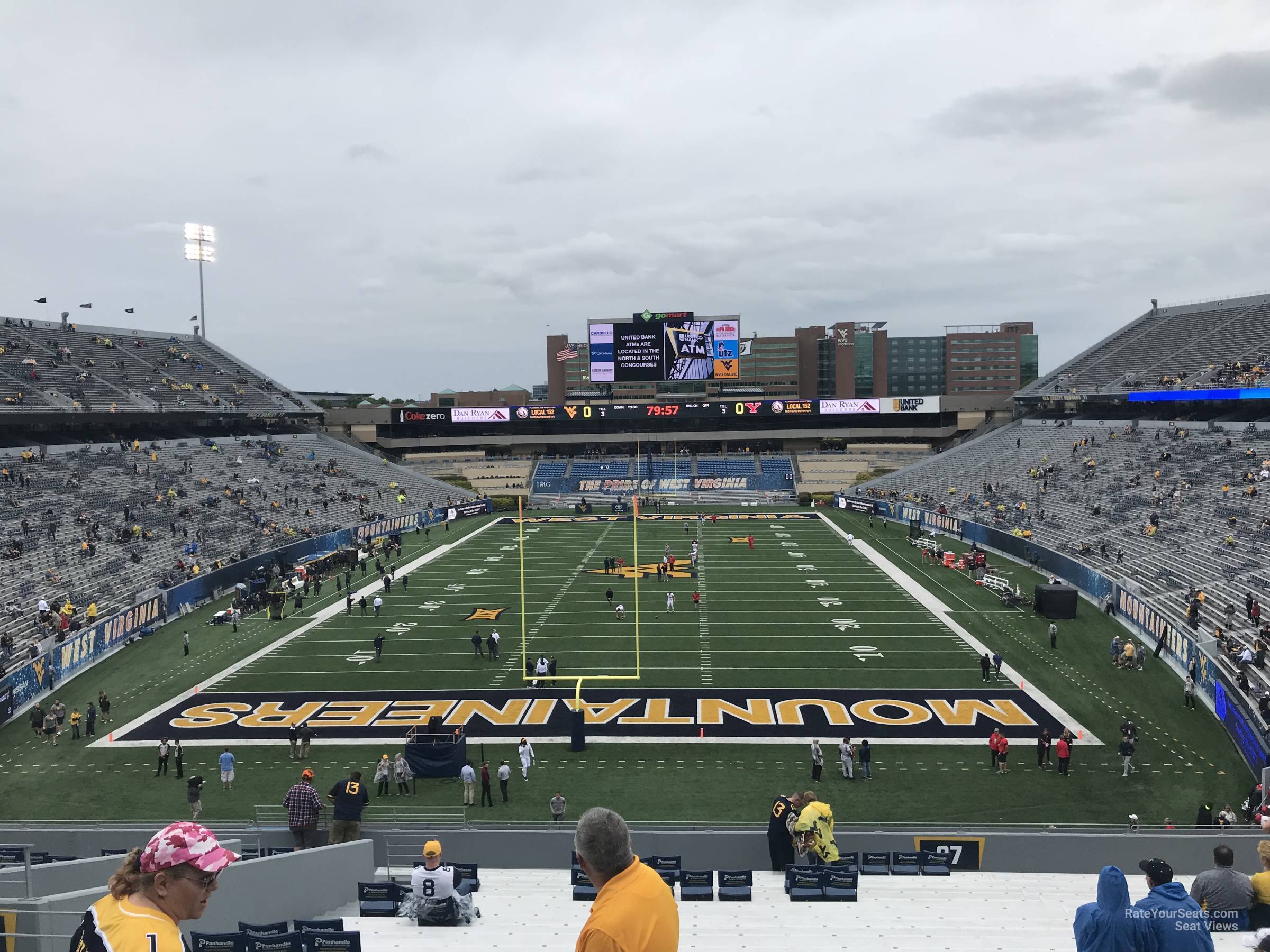 section 97, row 53 seat view  - mountaineer field