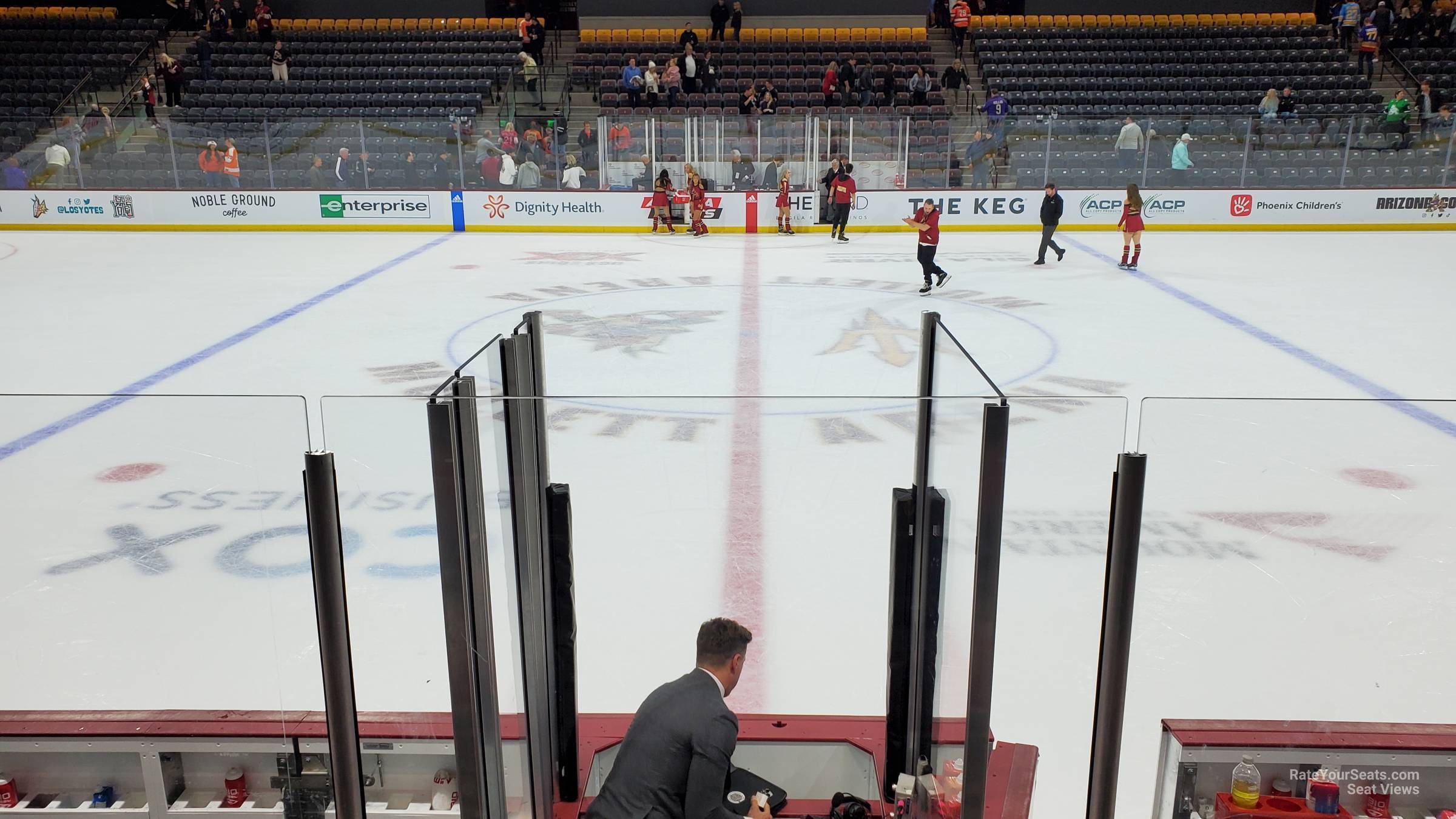 section 101, row f seat view  - mullett arena