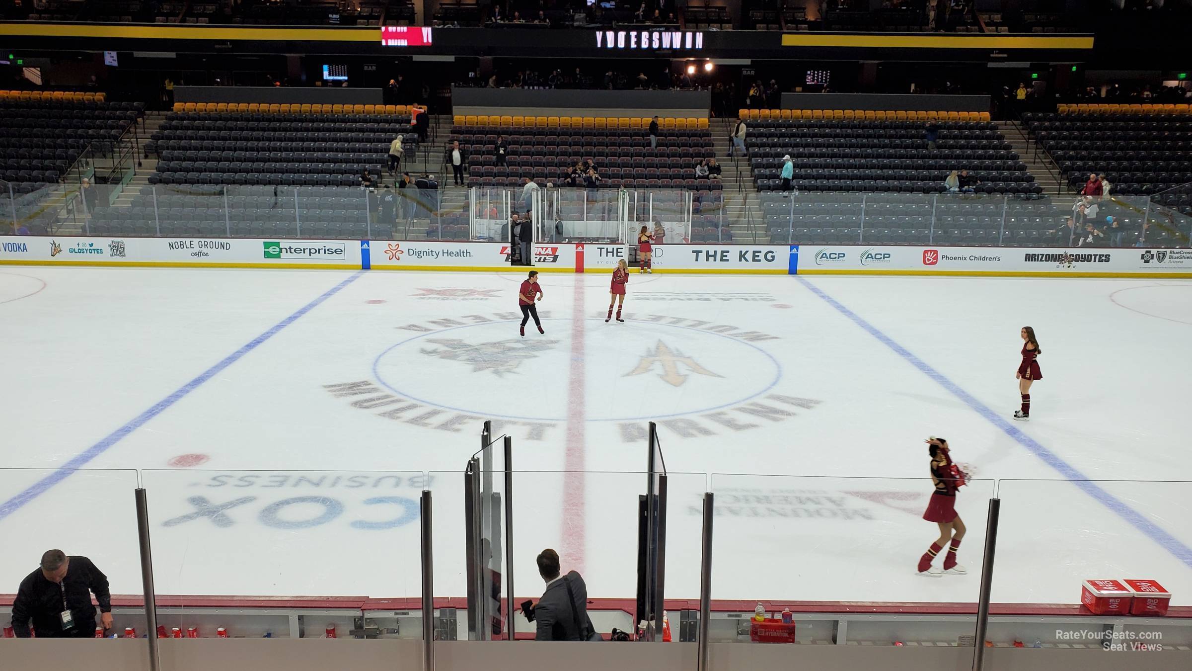 section 101, row k seat view  - mullett arena