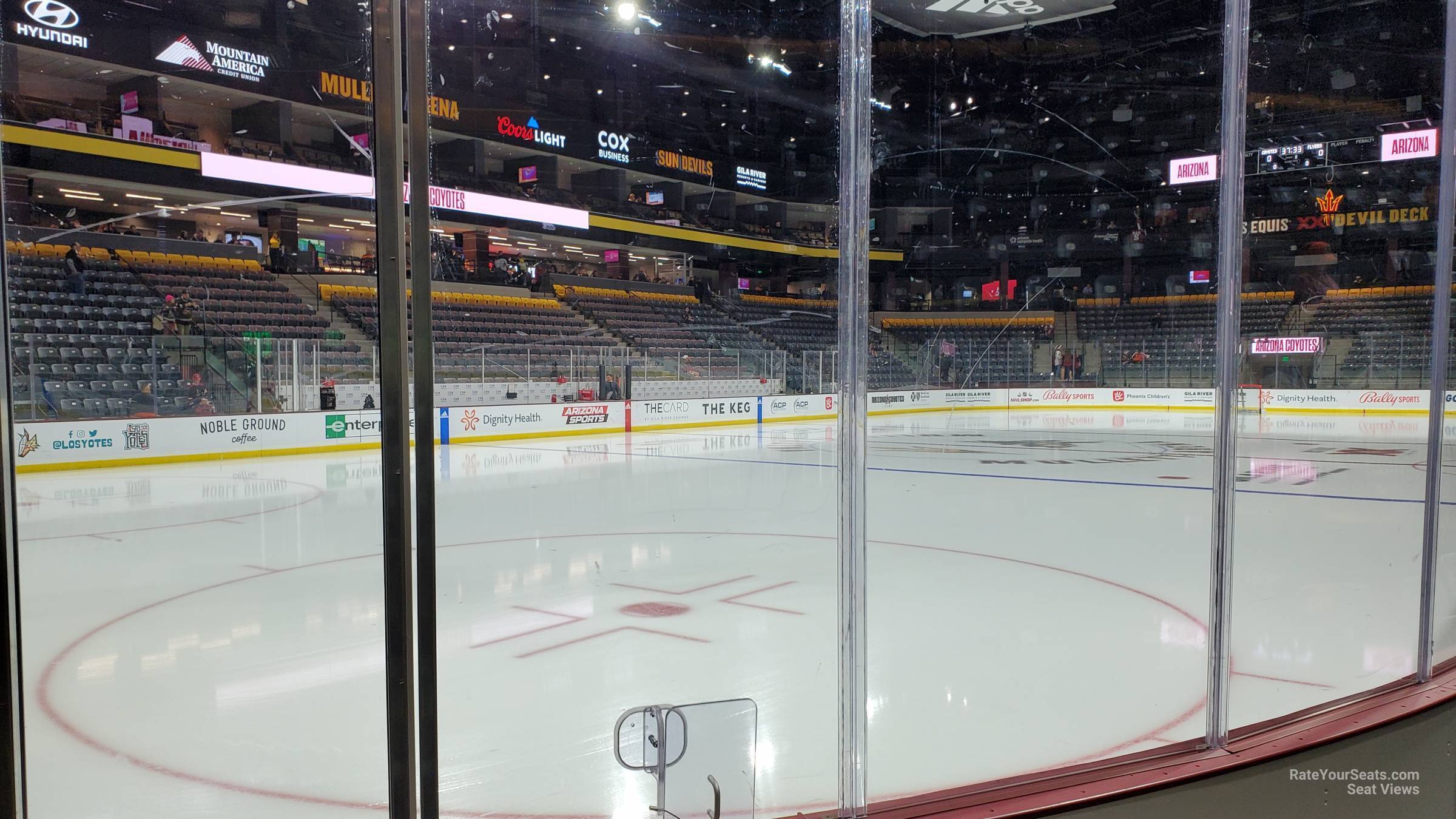 section 114, row c seat view  - mullett arena