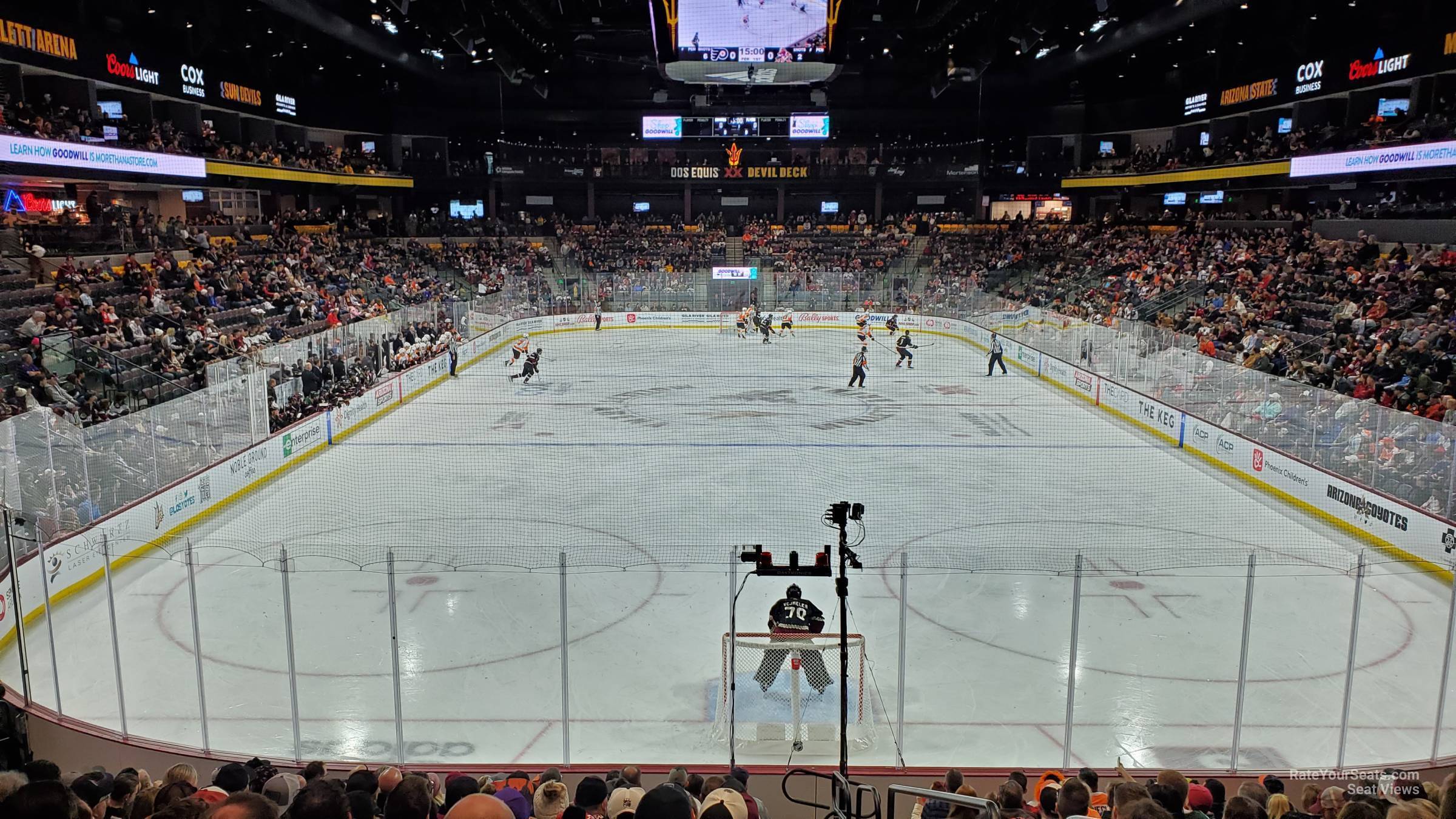 section 116, row sro seat view  - mullett arena