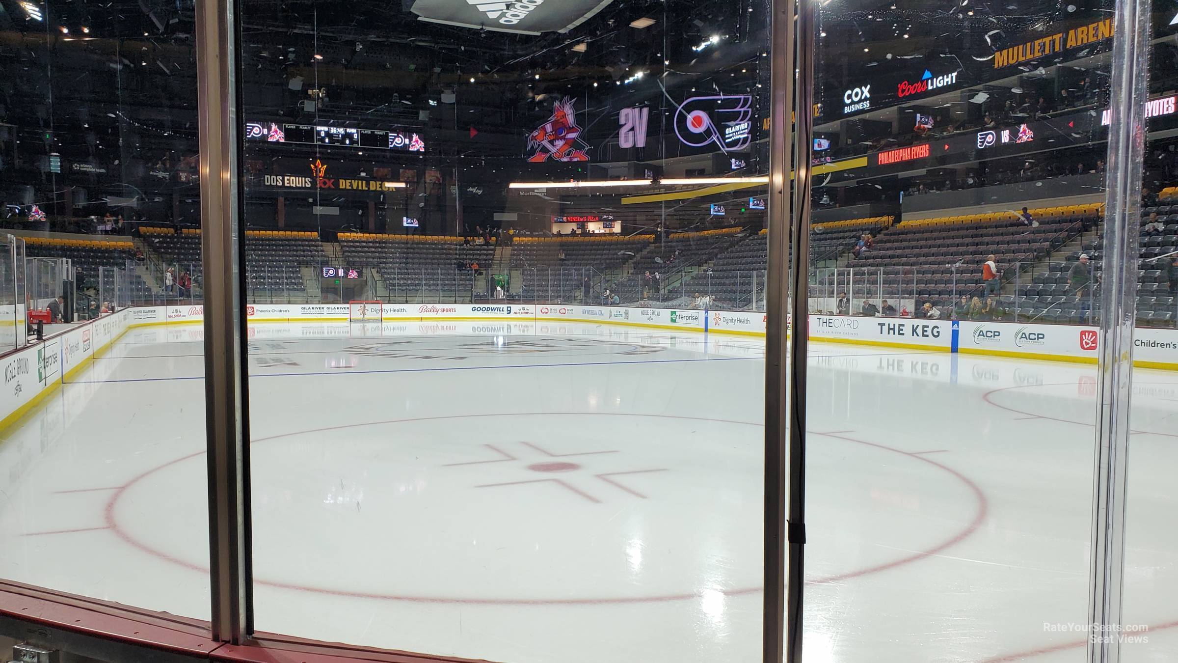 section 117, row c seat view  - mullett arena