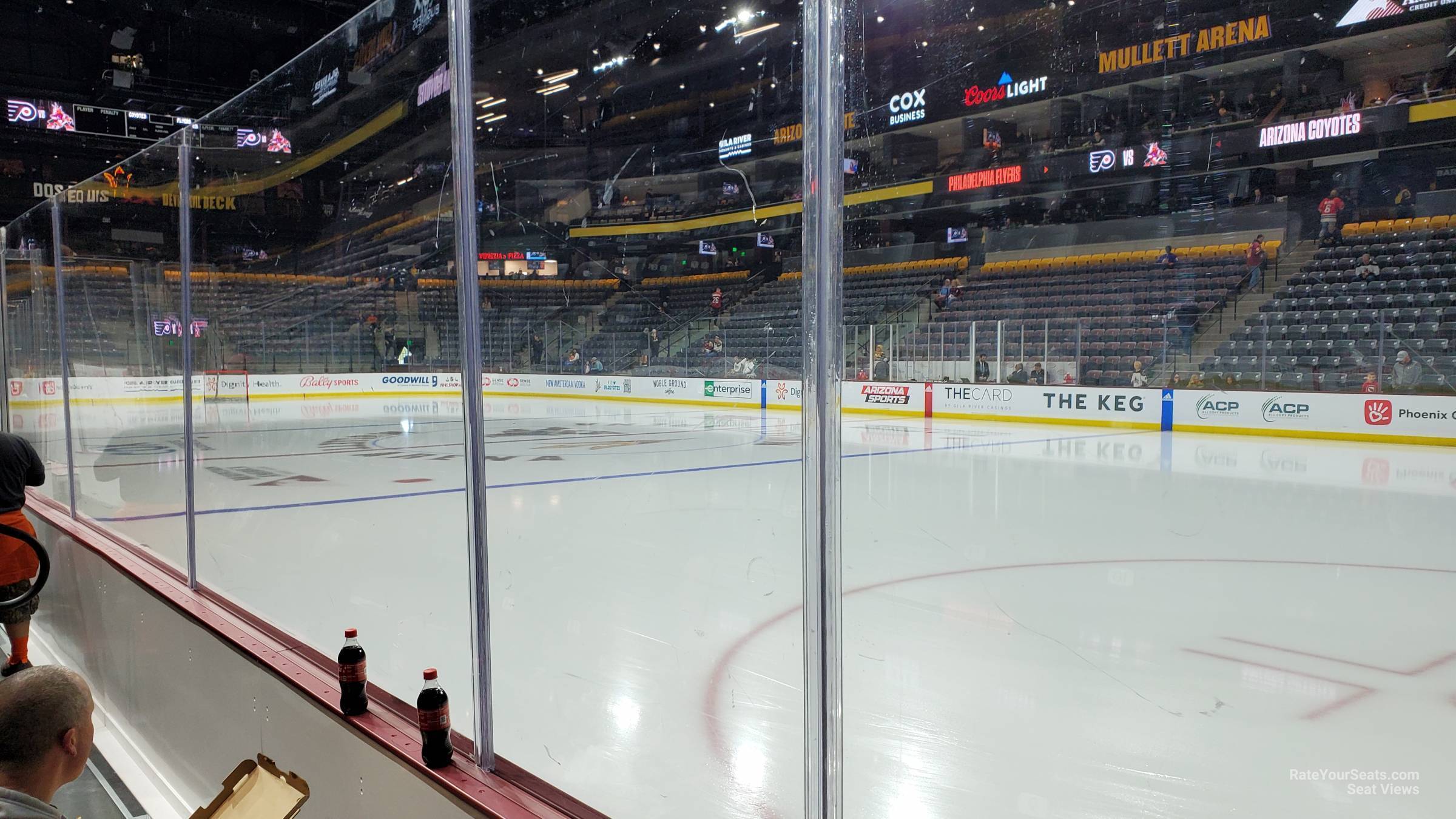 section 118, row b seat view  - mullett arena