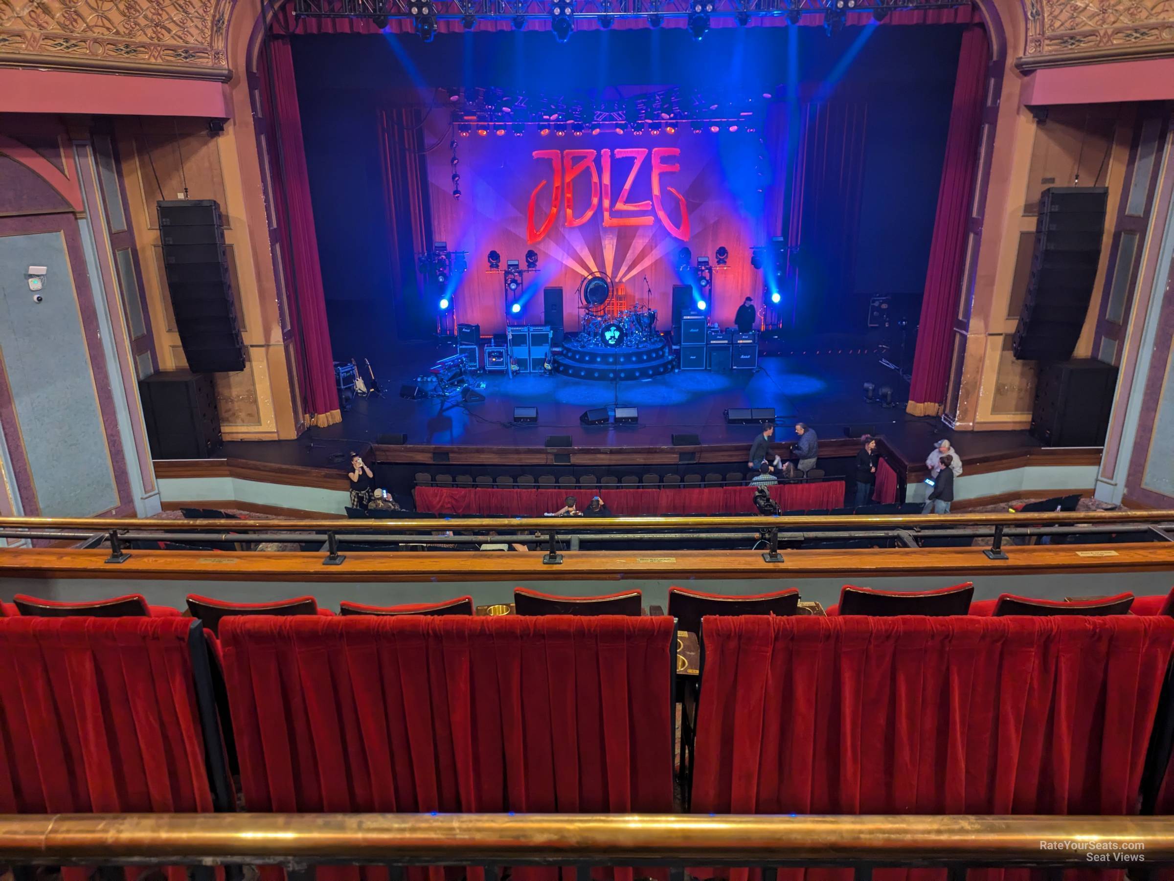 balcony center, row k seat view  - murat theatre at old national centre
