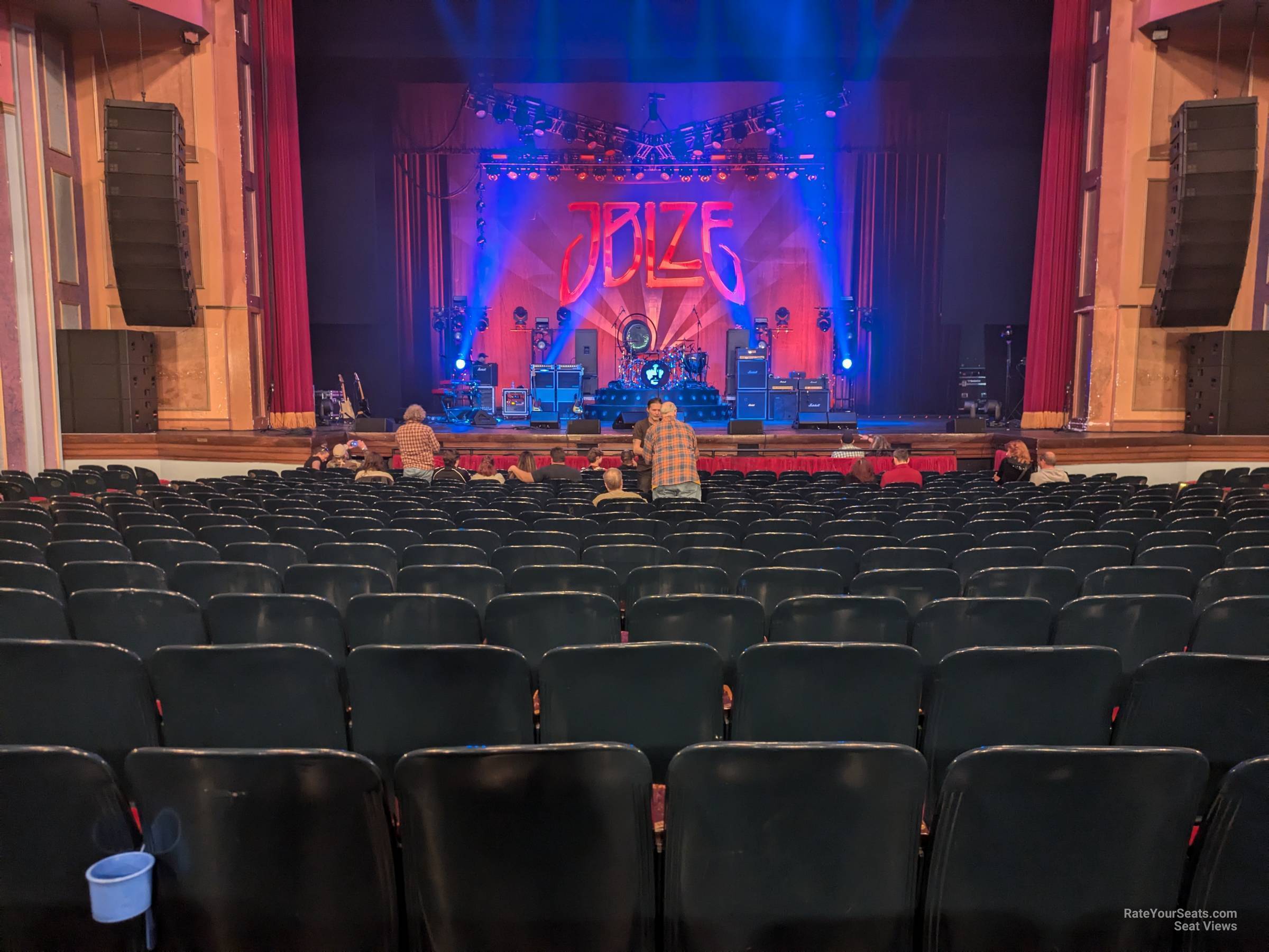 orchestra center, row w seat view  - murat theatre at old national centre