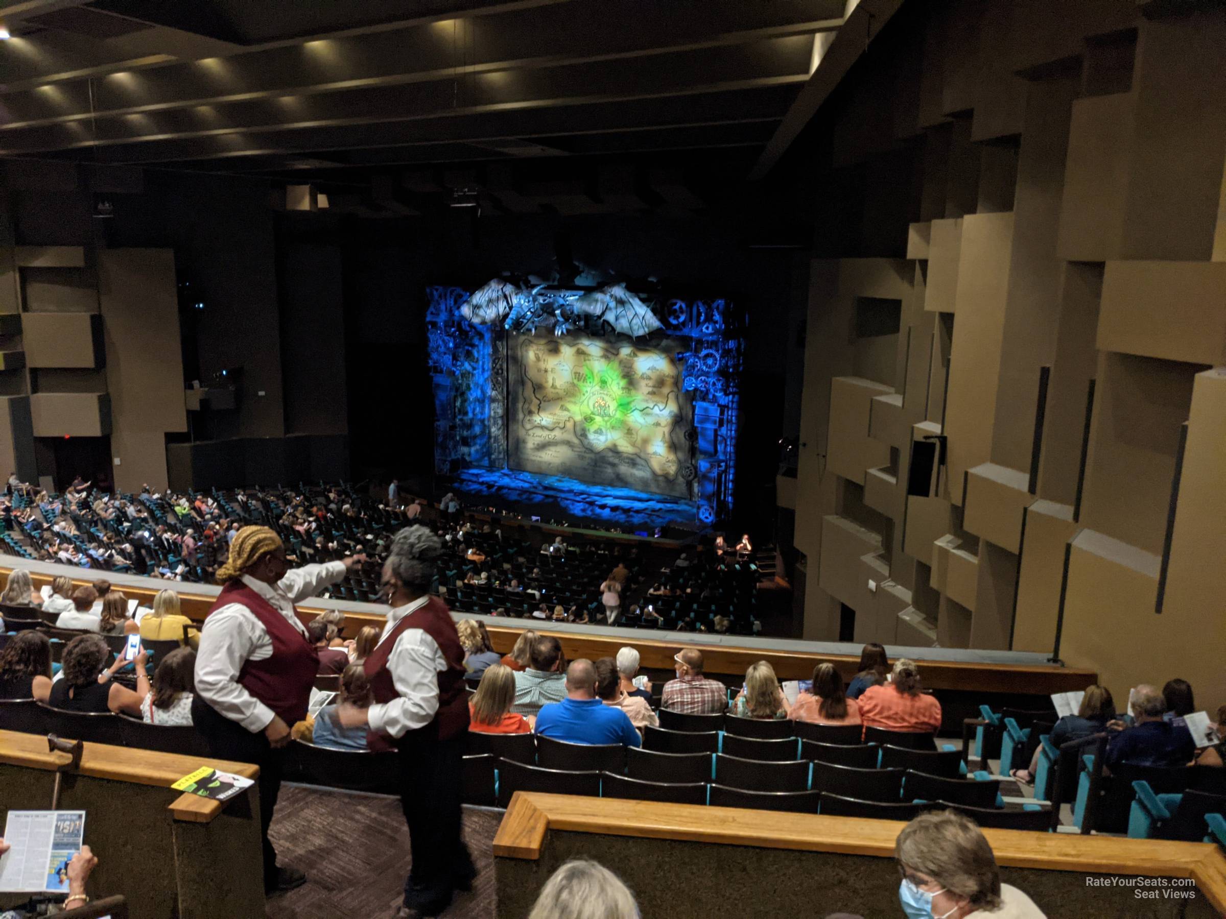 balcony aa, row j seat view  - music hall at fair park