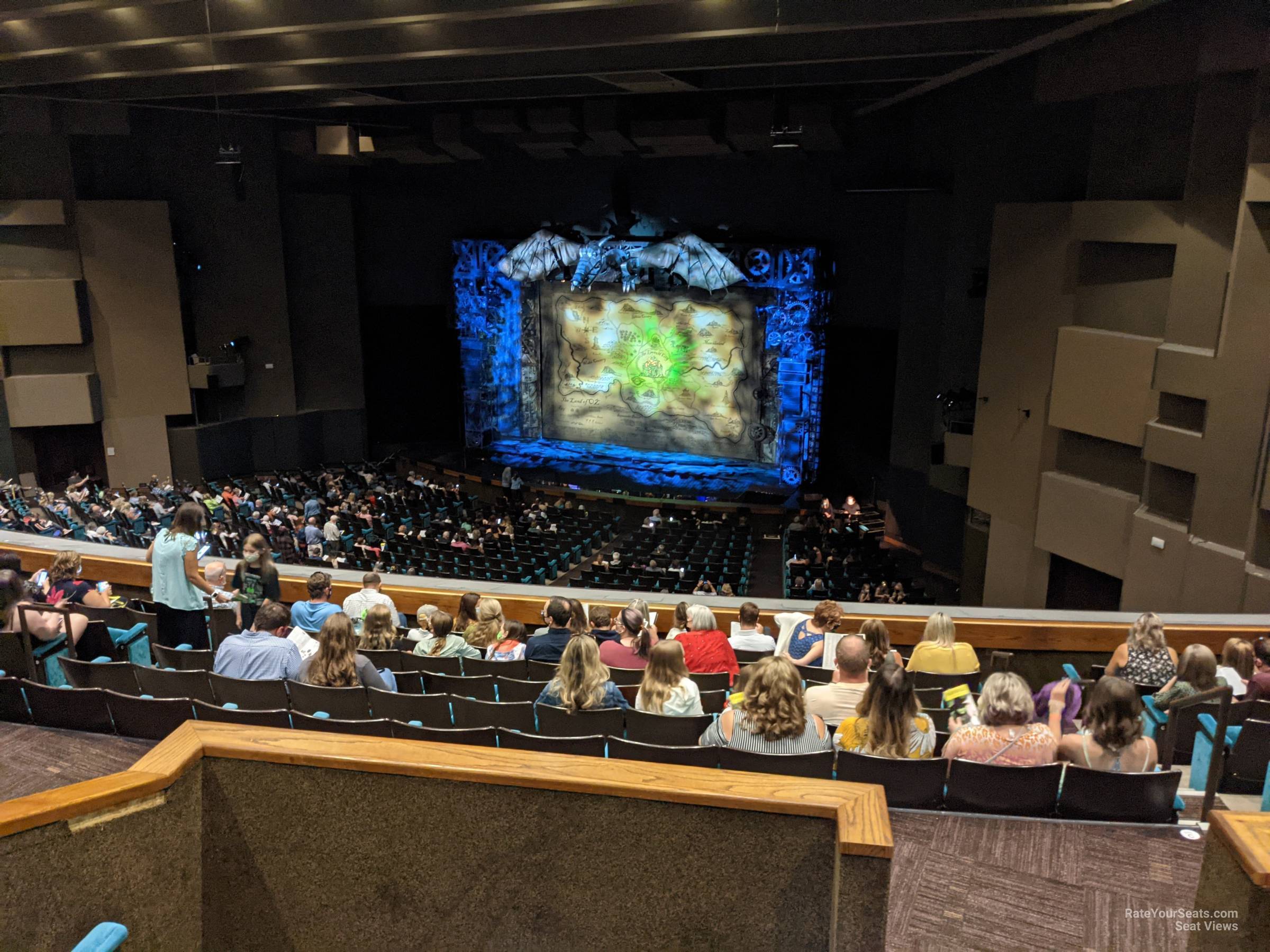 balcony cc, row j seat view  - music hall at fair park