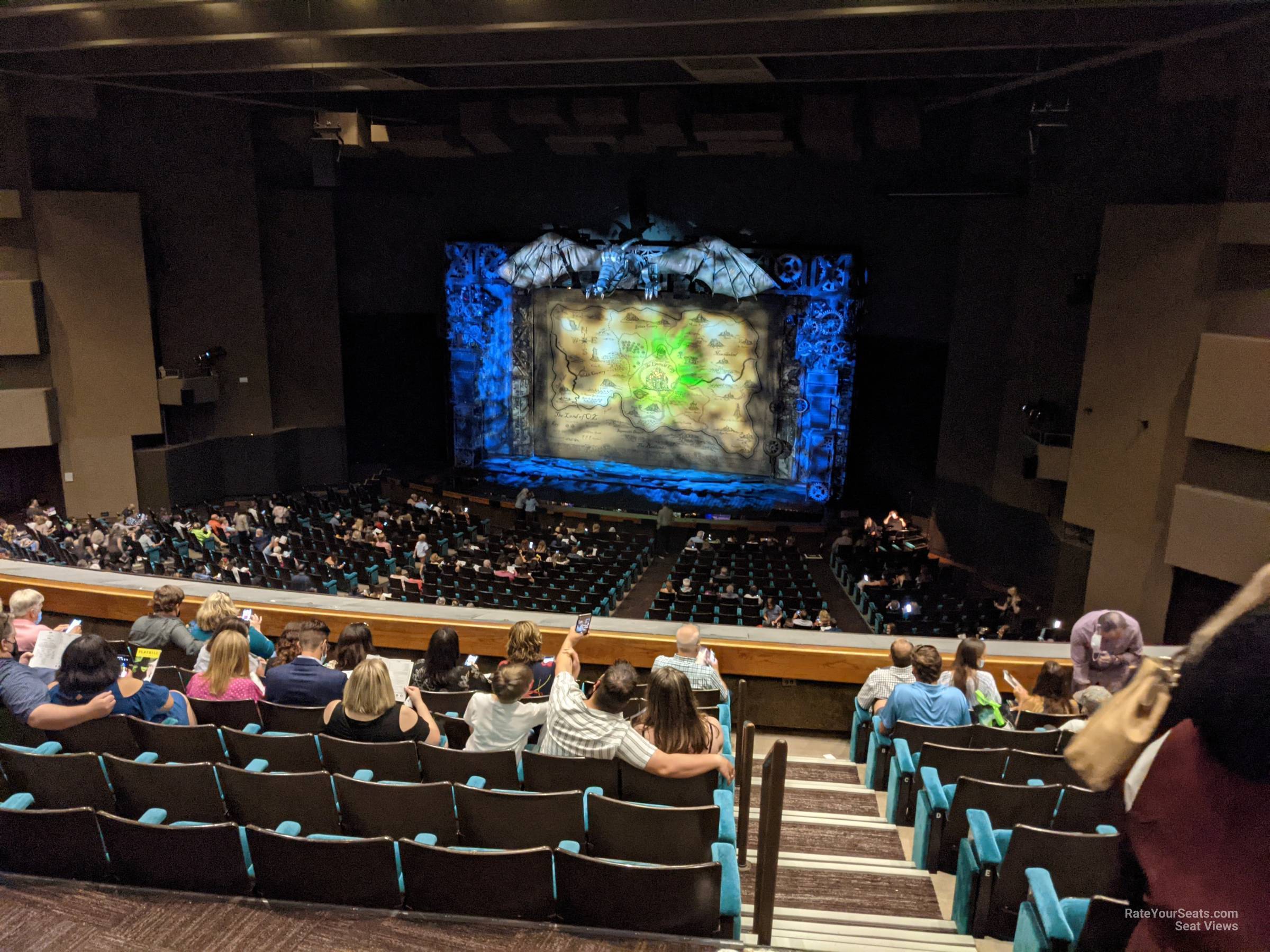 balcony dd, row j seat view  - music hall at fair park