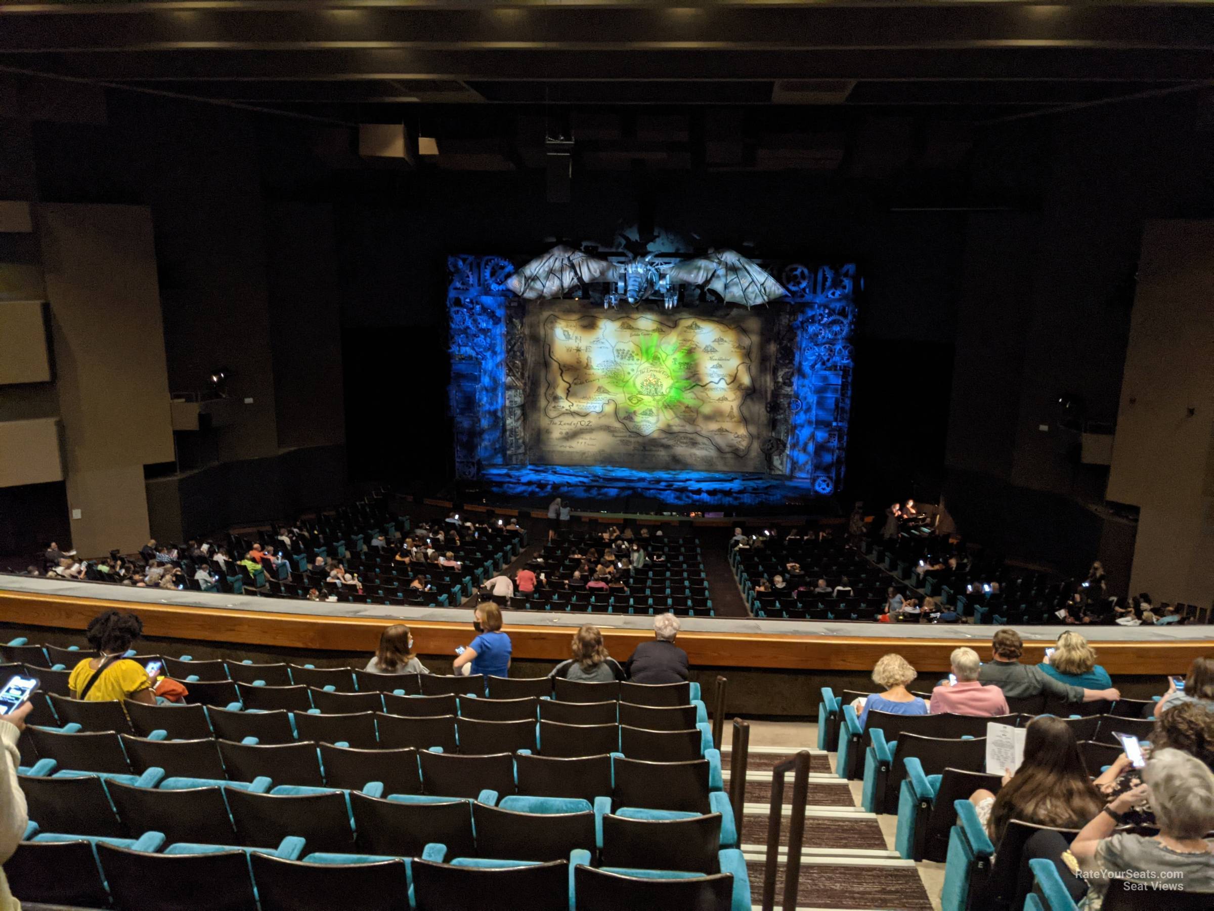 balcony ff, row j seat view  - music hall at fair park