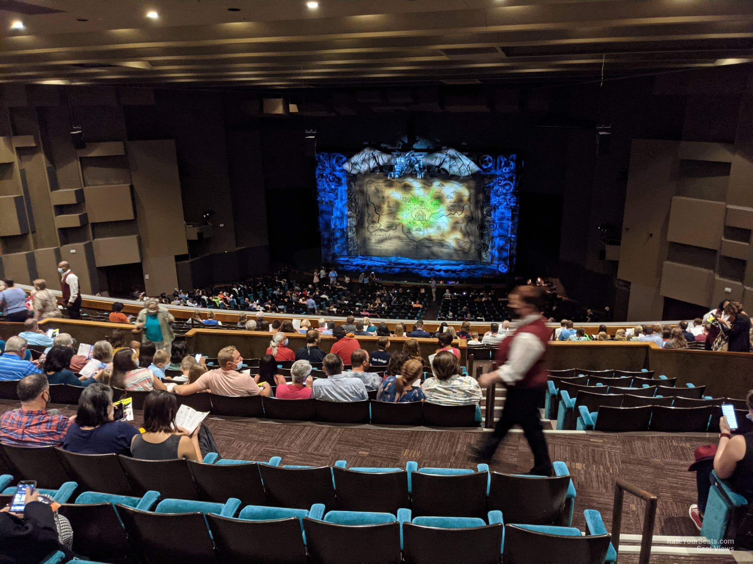 balcony pp, row q seat view  - music hall at fair park