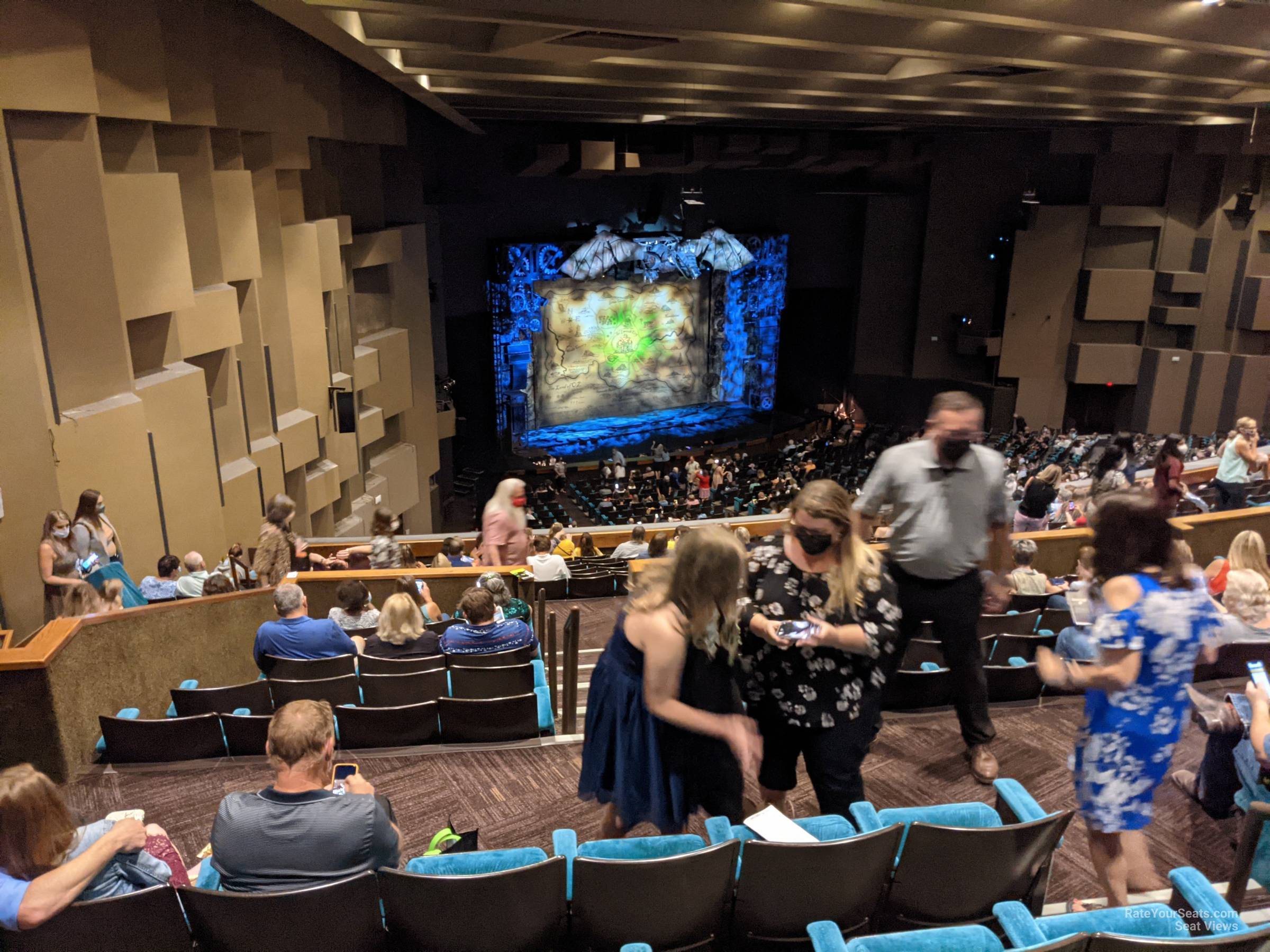 balcony uu, row q seat view  - music hall at fair park