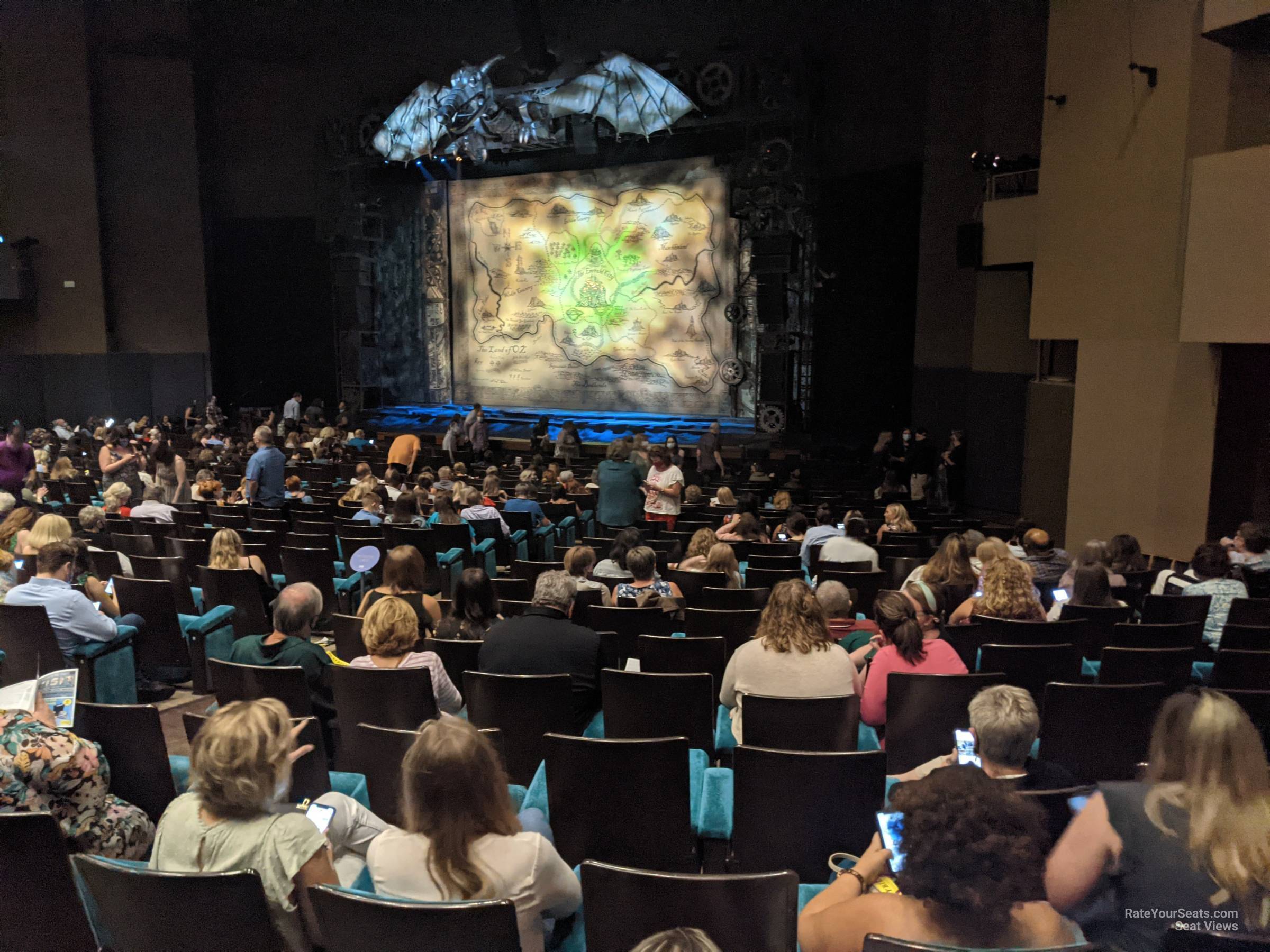 orchestra b, row x seat view  - music hall at fair park