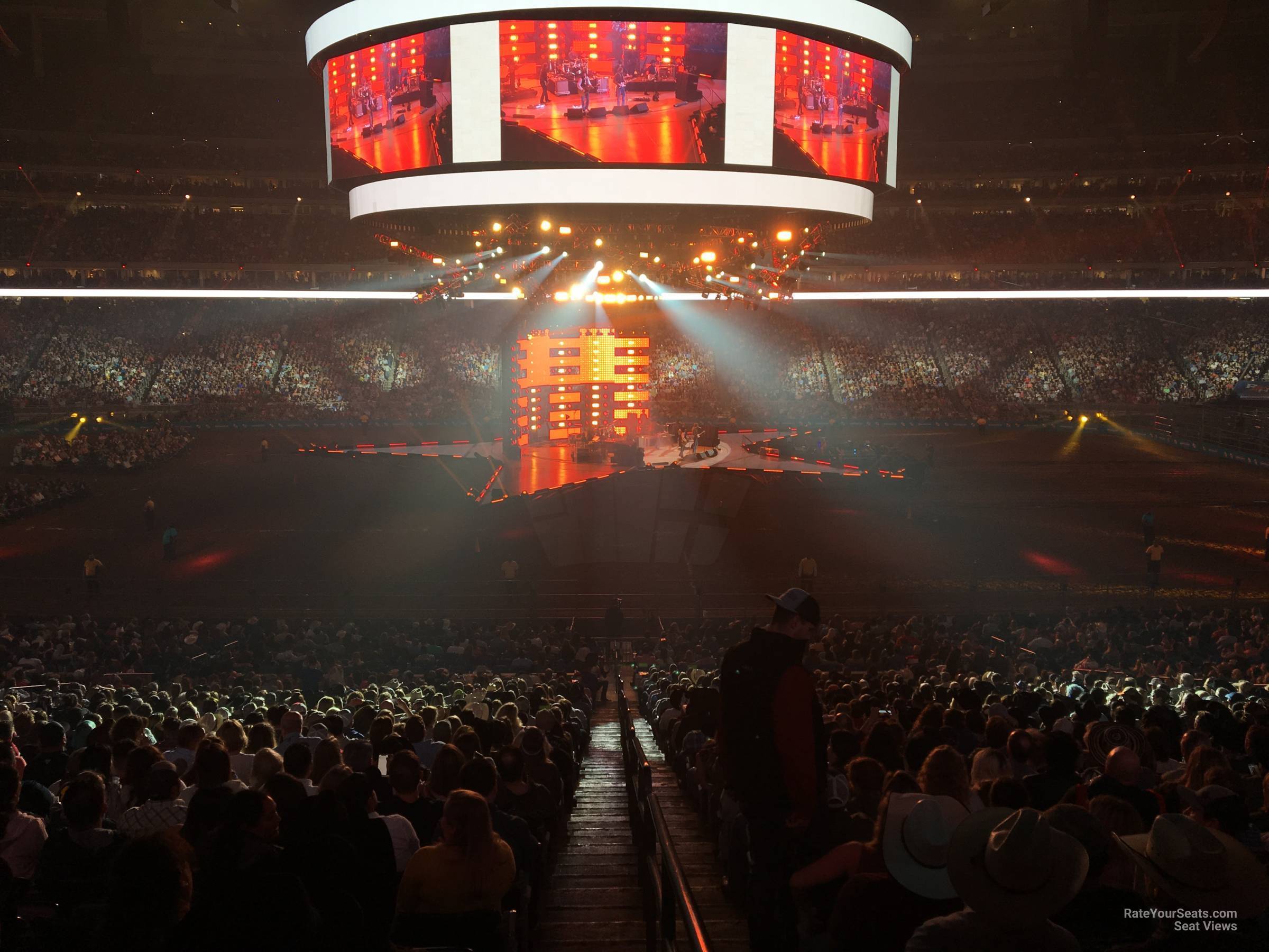 section 107, row hh seat view  for concert - nrg stadium