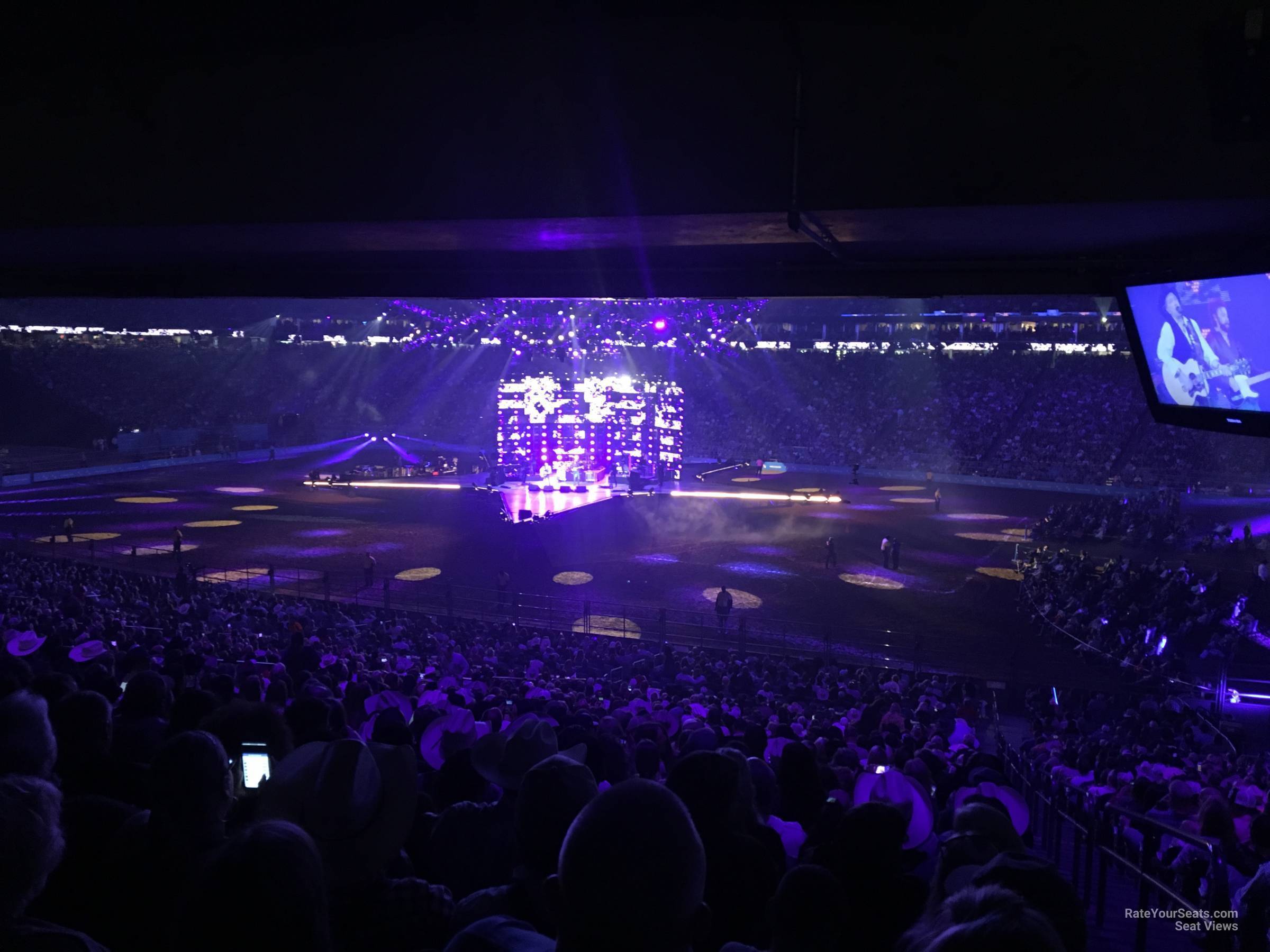 section 124, row hh seat view  for concert - nrg stadium
