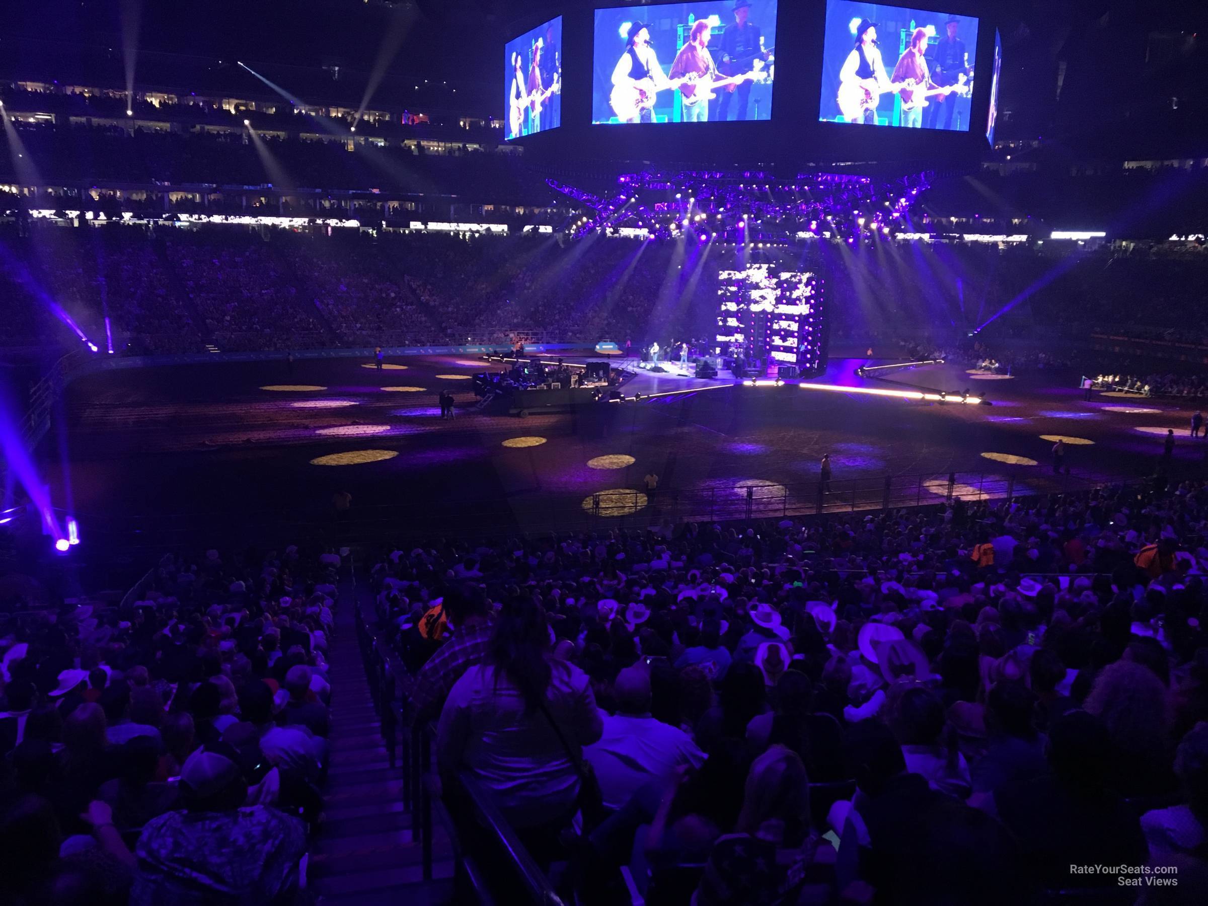 section 130, row hh seat view  for concert - nrg stadium