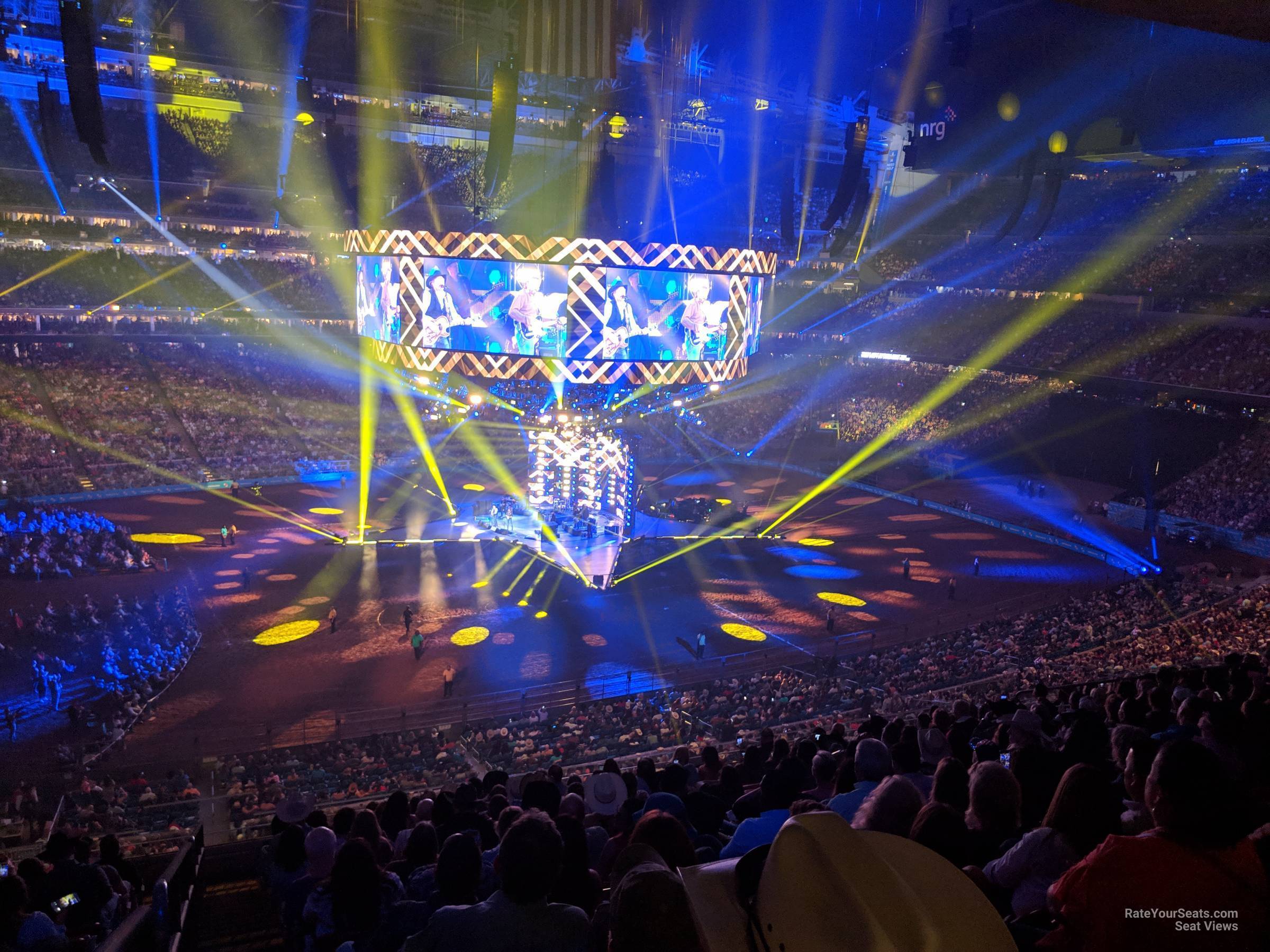 section 312, row v seat view  for concert - nrg stadium