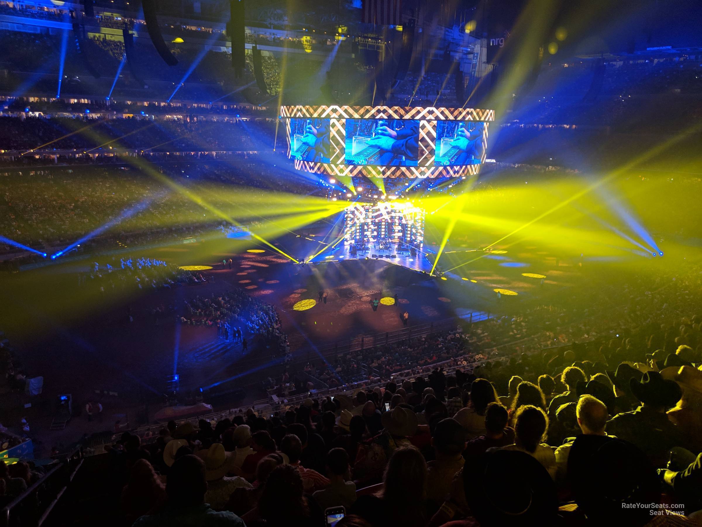 section 314, row v seat view  for concert - nrg stadium